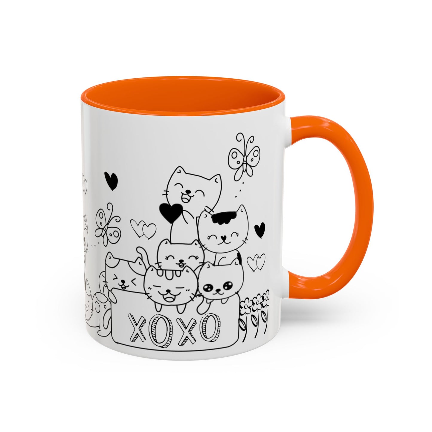 Coffee Mug - Valentine's Day Cat Love Mug for Cat Lovers