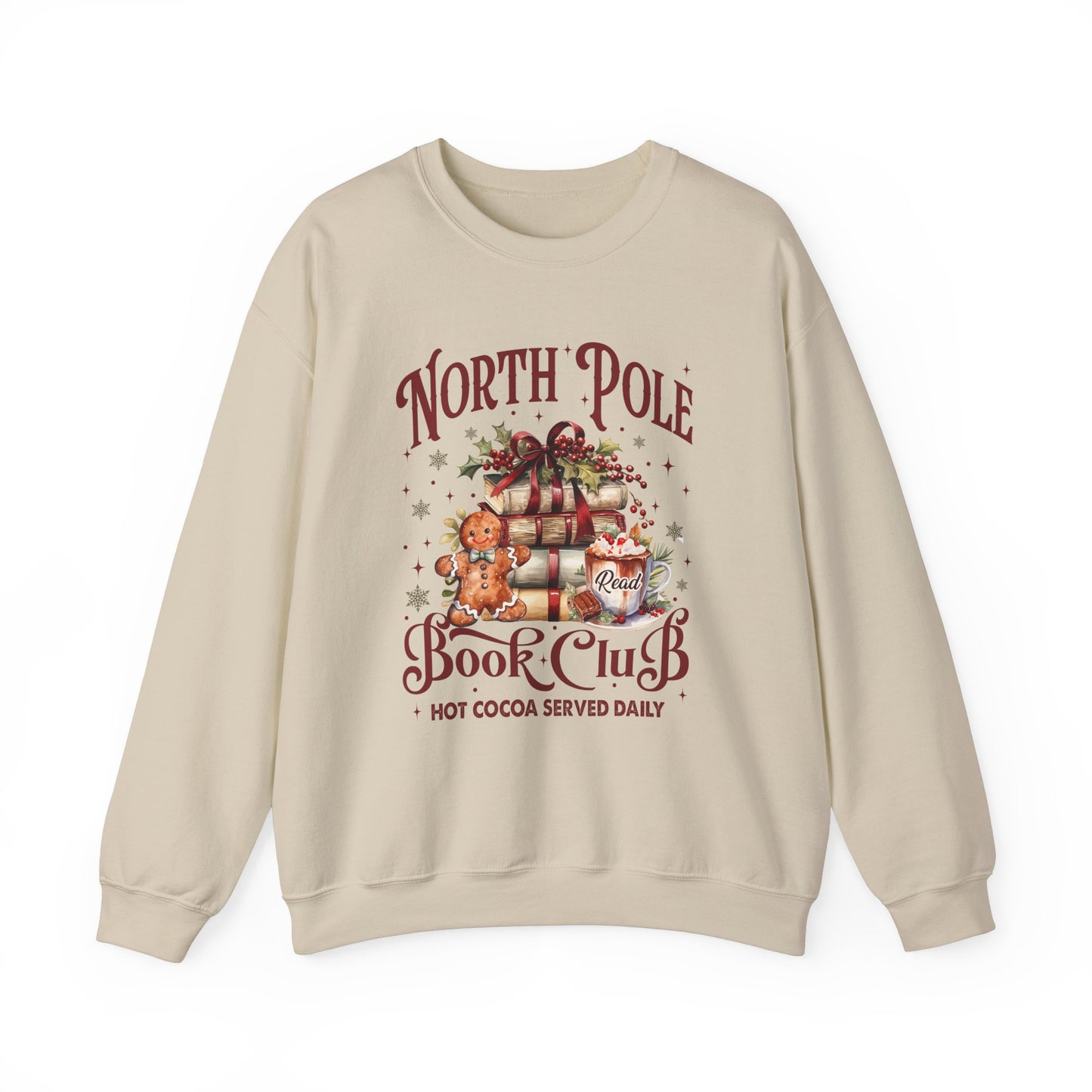 North Pole Book Club Unisex Heavy Blend™ Crewneck Sweatshirt - size S - 3X