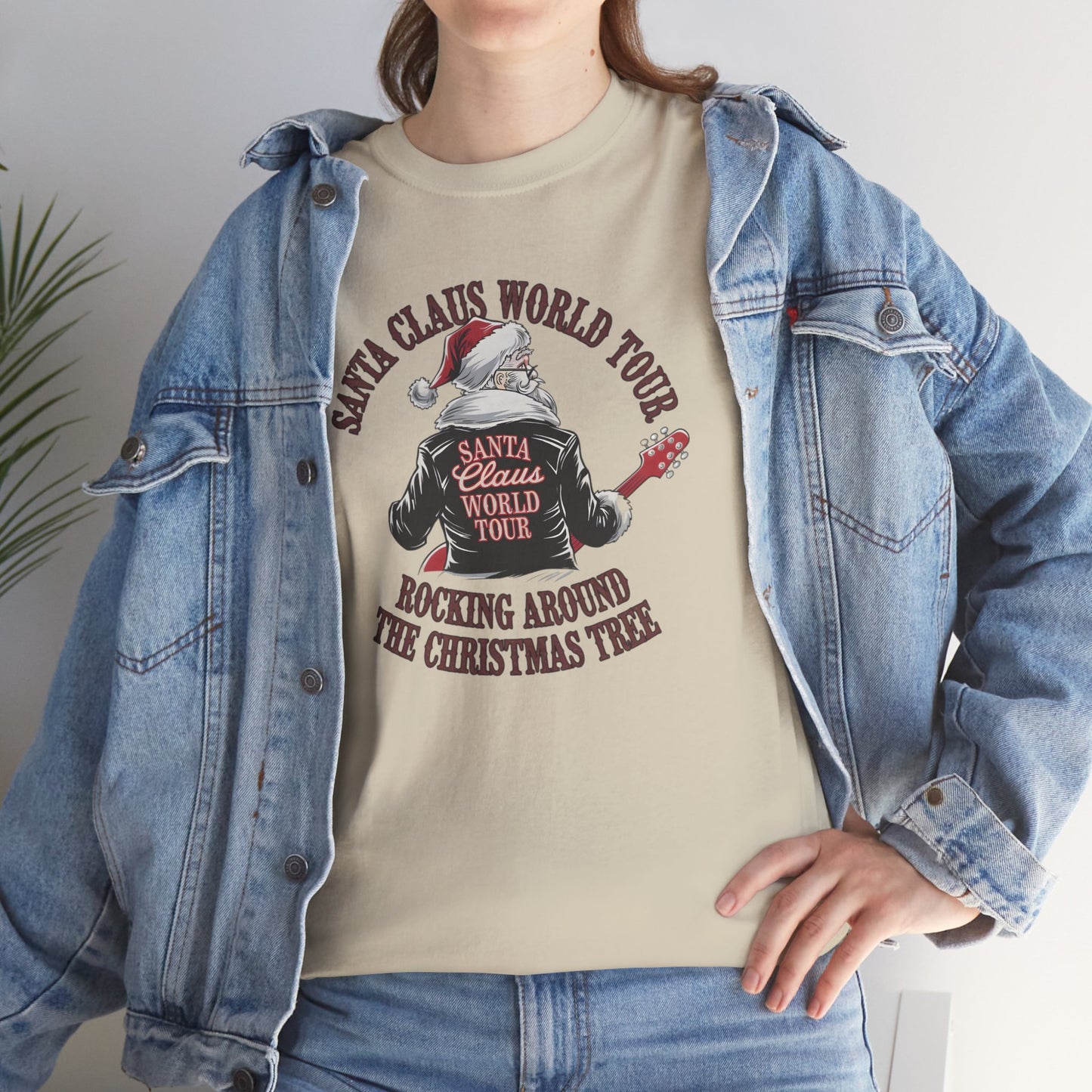 Santa Claus World Tour Unisex Tee - Sizes S-5X - Christmas Holiday Funny Shirt