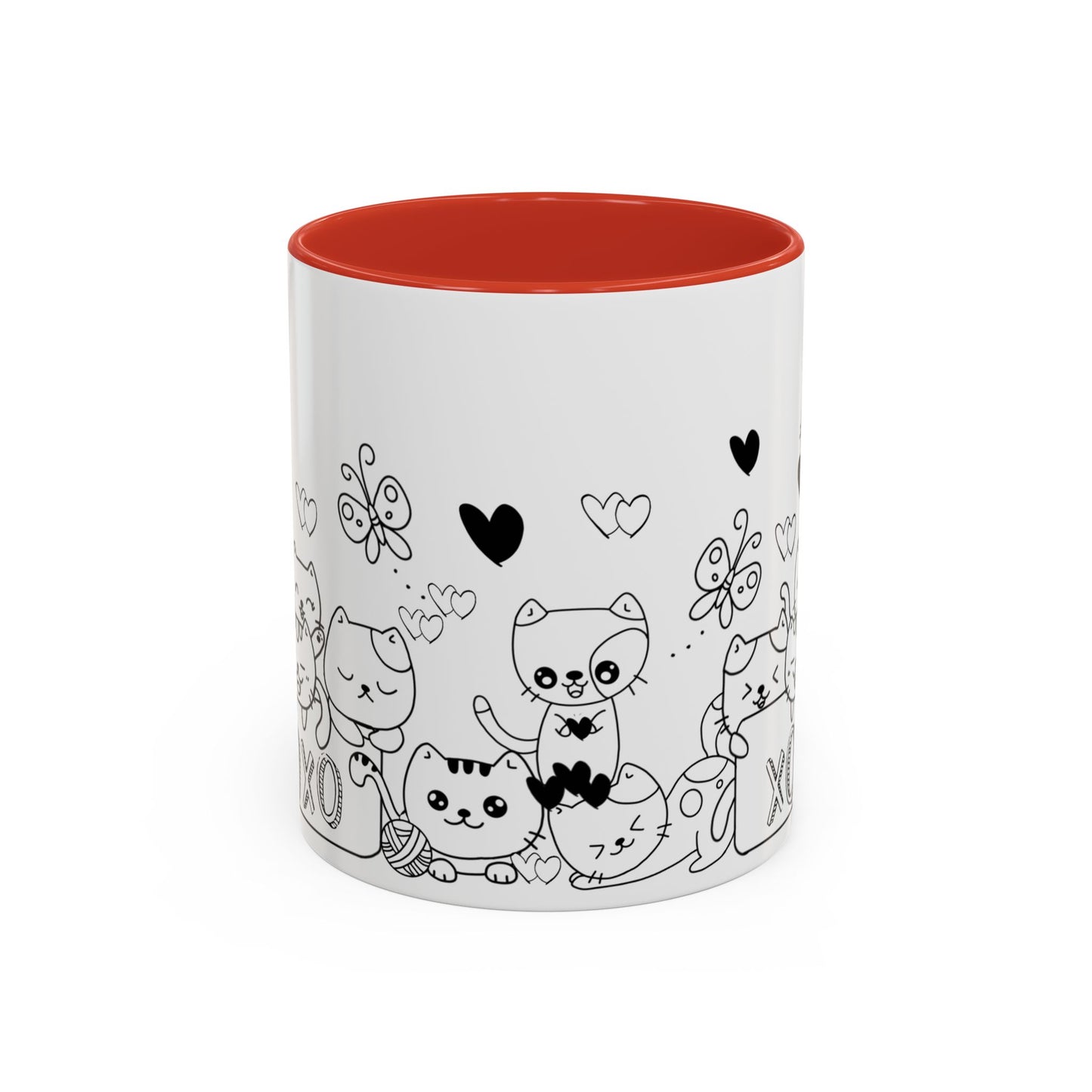 Coffee Mug - Valentine's Day Cat Love Mug for Cat Lovers
