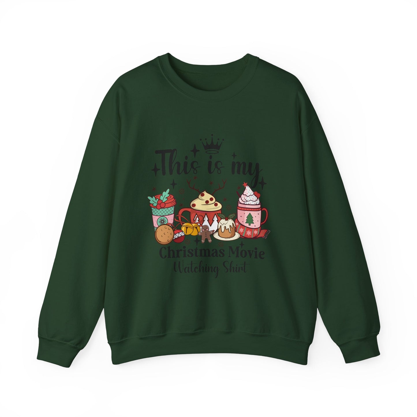 This is my Christmas movie watching shirt Unisex Heavy Blend™ Crewneck Sweatshirt - S - 5X sizes