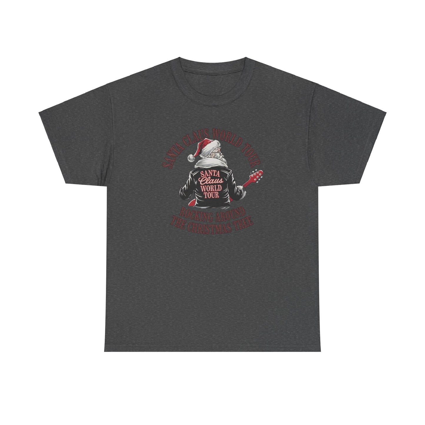 Santa Claus World Tour Unisex Tee - Sizes S-5X - Christmas Holiday Funny Shirt