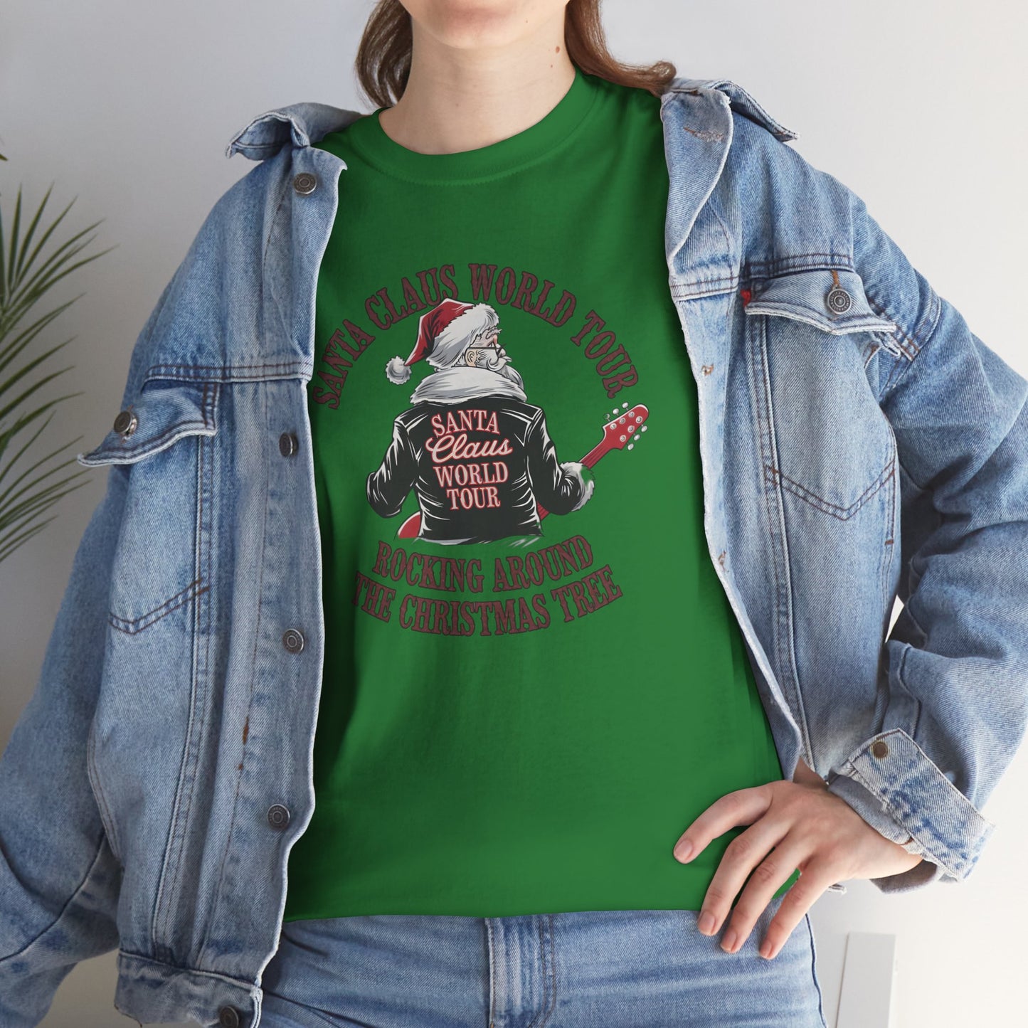 Santa Claus World Tour Unisex Tee - Sizes S-5X - Christmas Holiday Funny Shirt