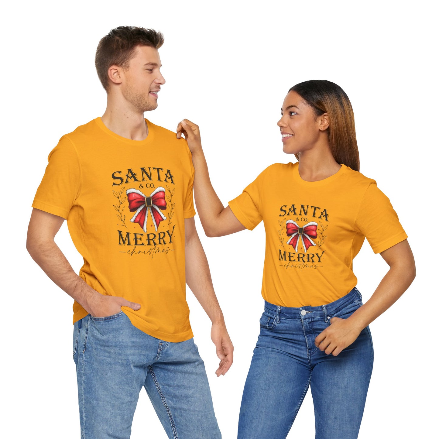 Santa and Co Merry Christmas Unisex Jersey Short Sleeve Tee - sizes S - 5X