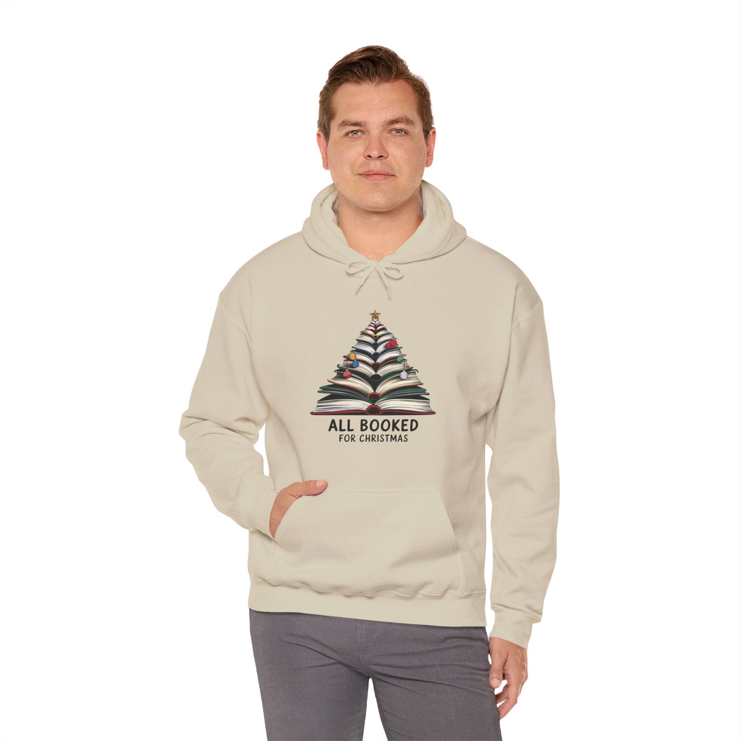 All Booked for Christmas Unisex Heavy Blend™ Hooded Sweatshirt - size S - 3X
