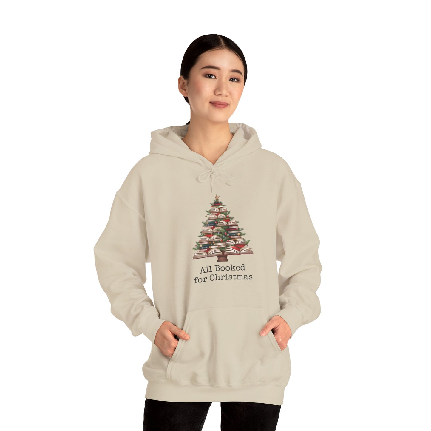 All Booked for Christmas Unisex Heavy Blend™ Hooded Sweatshirt - sizes S - 3X