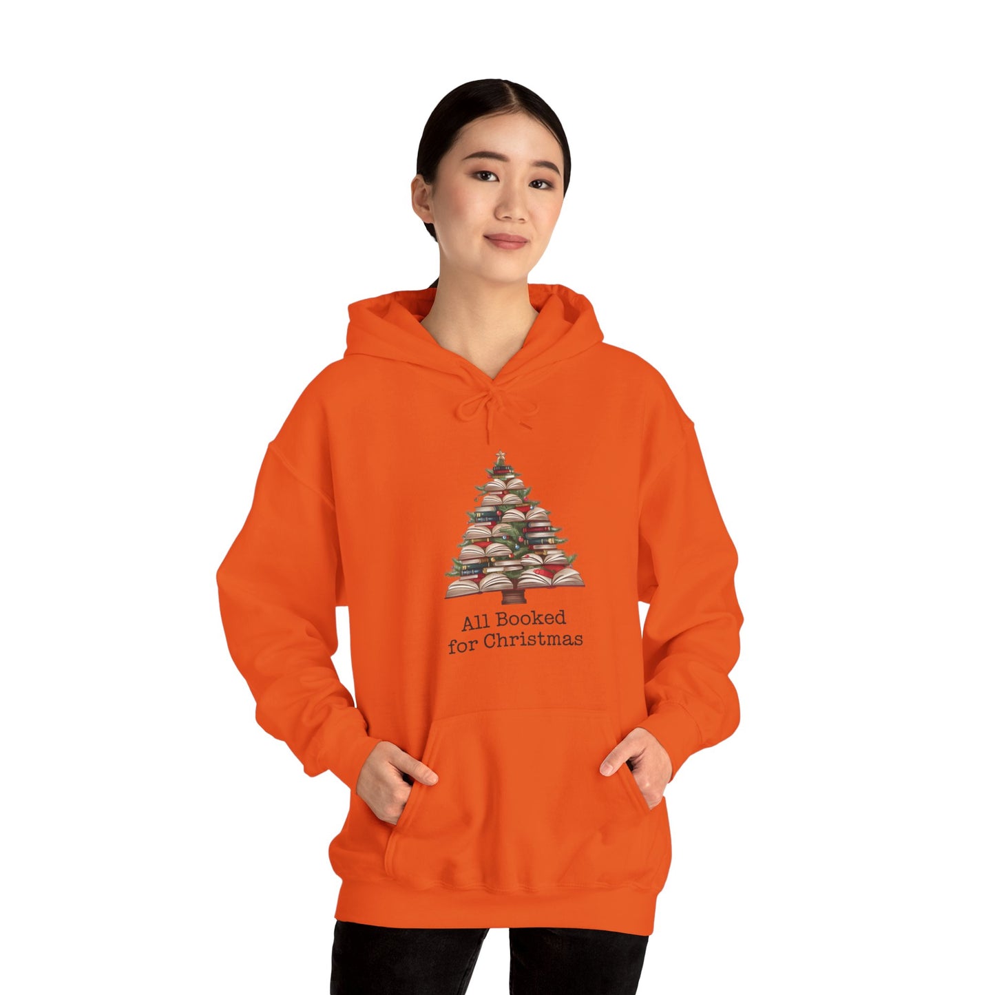 All Booked for Christmas Unisex Heavy Blend™ Hooded Sweatshirt - sizes S - 3X