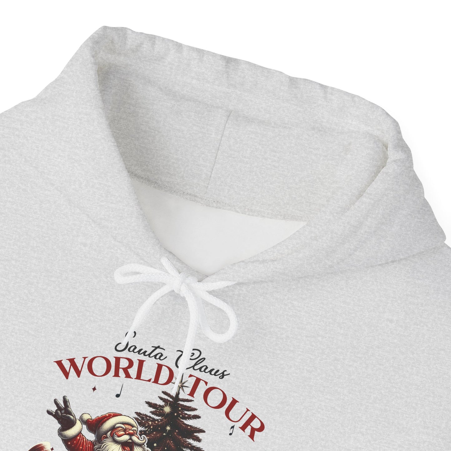 Santa Rocking Around the Christmas Tree Unisex Heavy Blend™ Hooded Sweatshirt - sizes S -3X