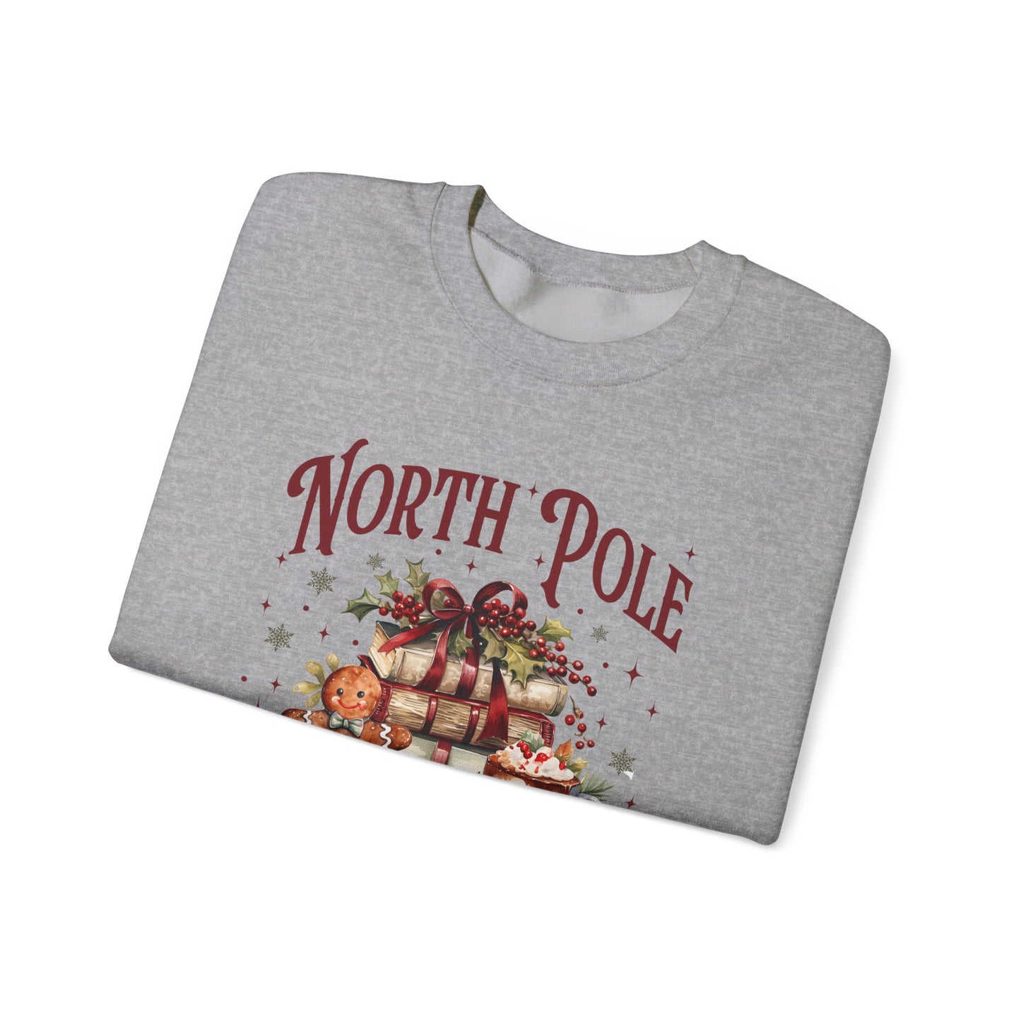 North Pole Book Club Unisex Heavy Blend™ Crewneck Sweatshirt - size S - 3X