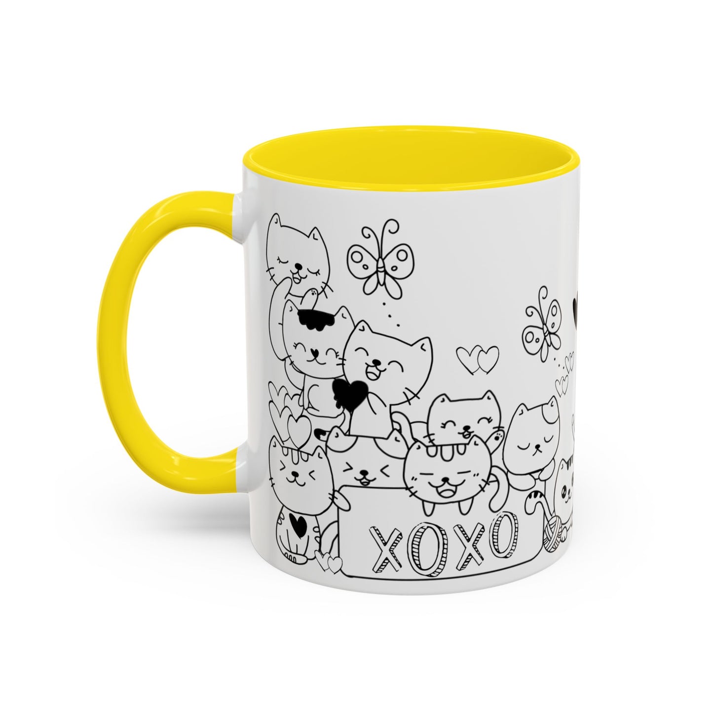 Coffee Mug - Valentine's Day Cat Love Mug for Cat Lovers