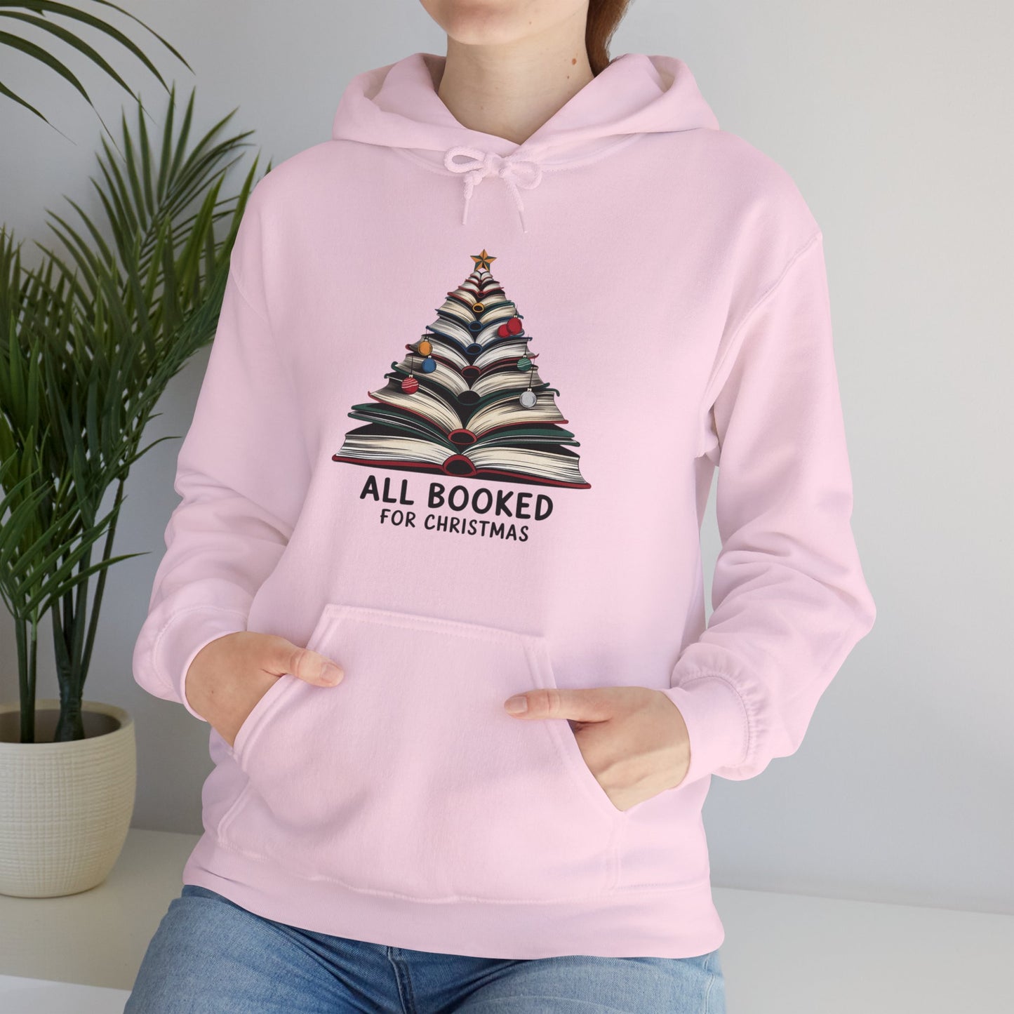 All Booked for Christmas Unisex Heavy Blend™ Hooded Sweatshirt - size S - 3X