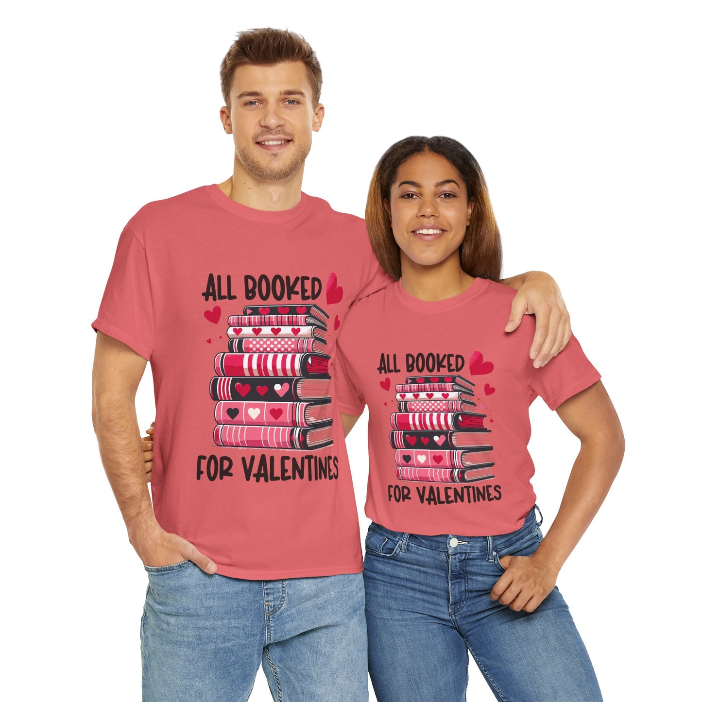 Valentine's Day Book Lover Unisex Tee - sizes S - 5X