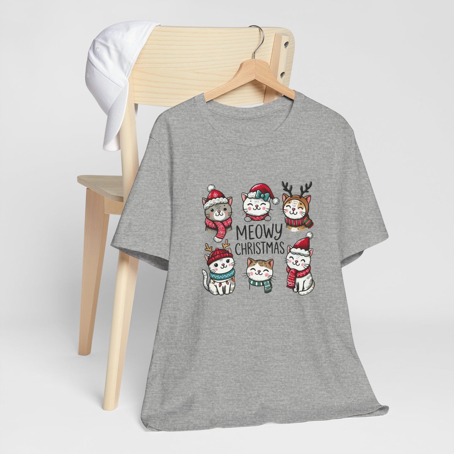 Meowy Christmas Unisex Jersey Short Sleeve Tee - size S - 3X