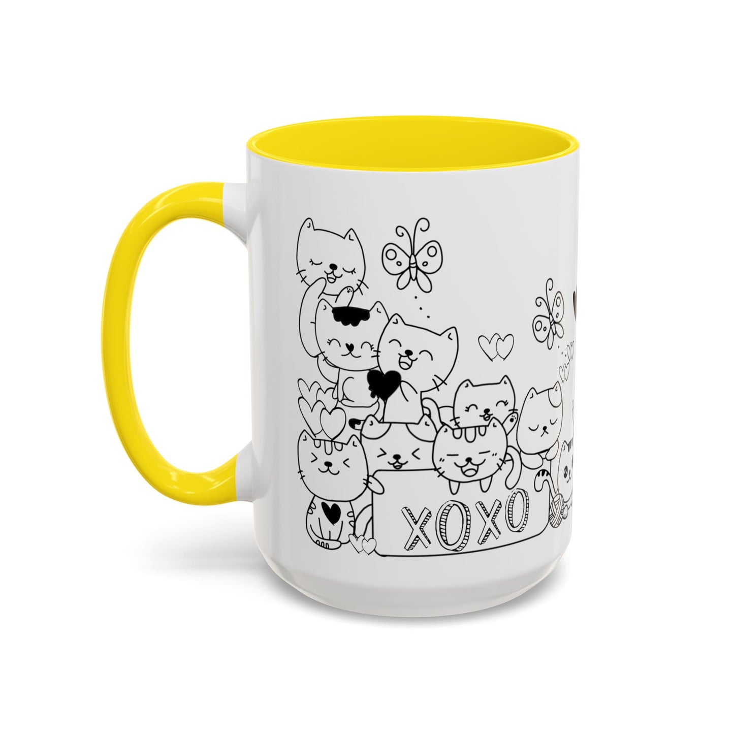 Coffee Mug - Valentine's Day Cat Love Mug for Cat Lovers
