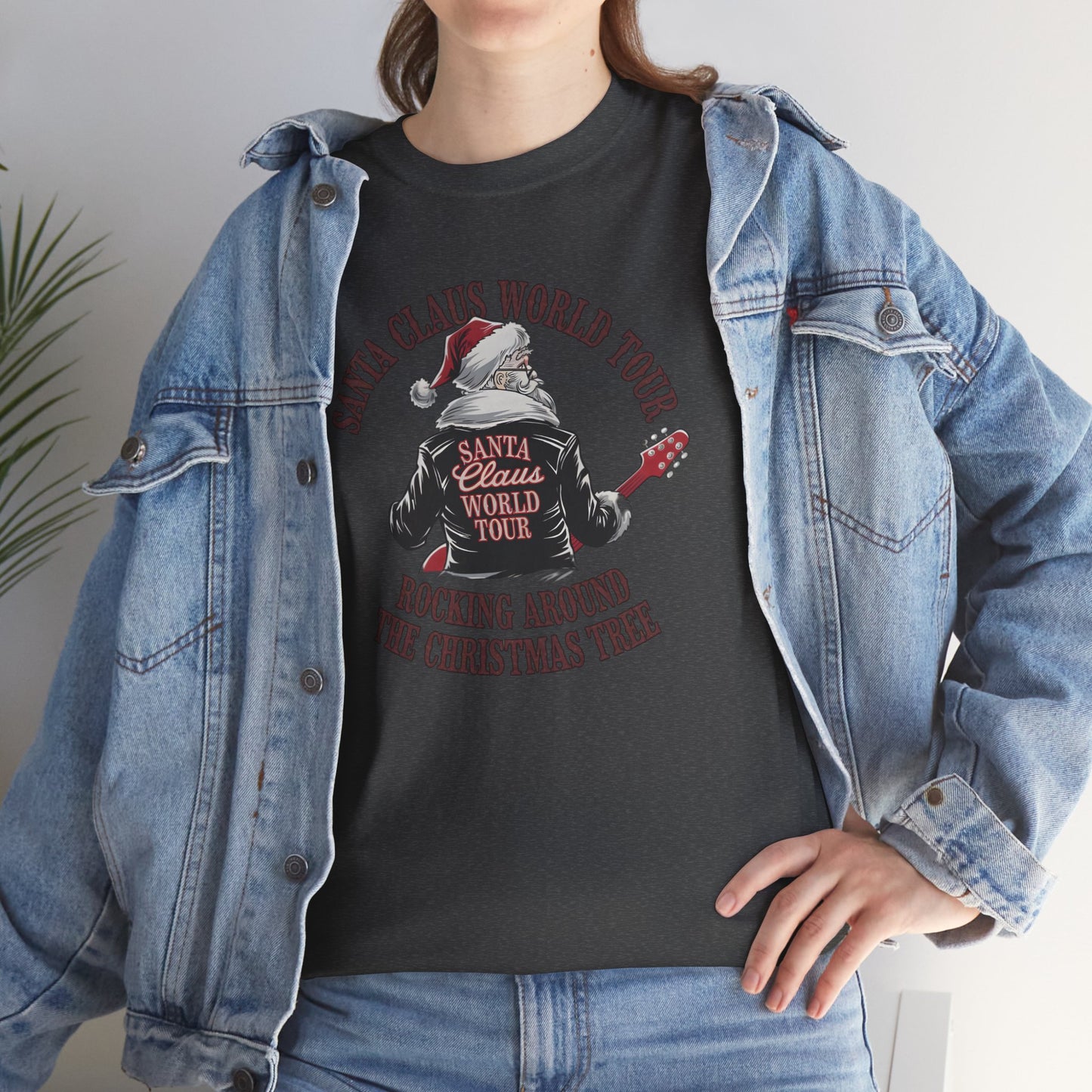 Santa Claus World Tour Unisex Tee - Sizes S-5X - Christmas Holiday Funny Shirt