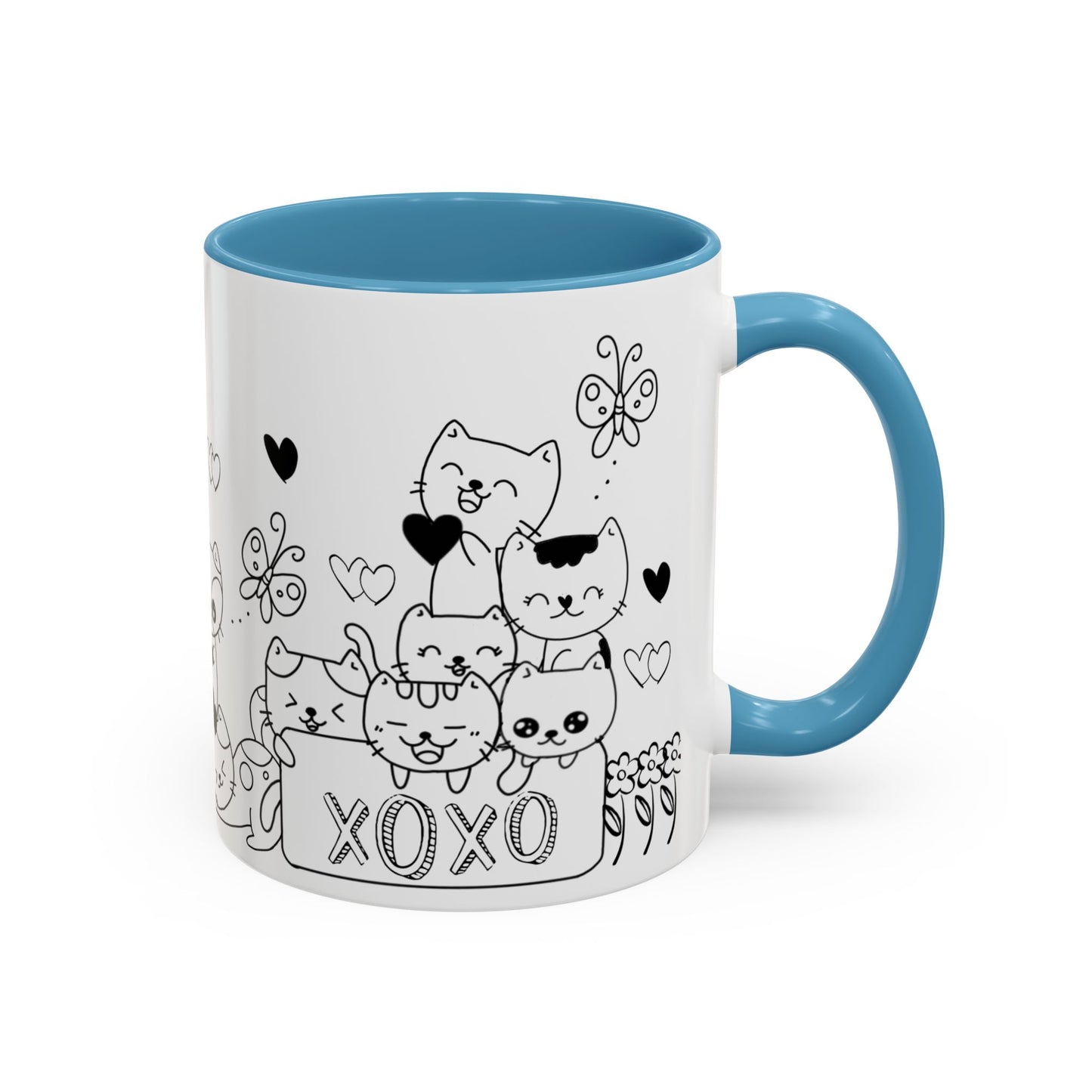 Coffee Mug - Valentine's Day Cat Love Mug for Cat Lovers