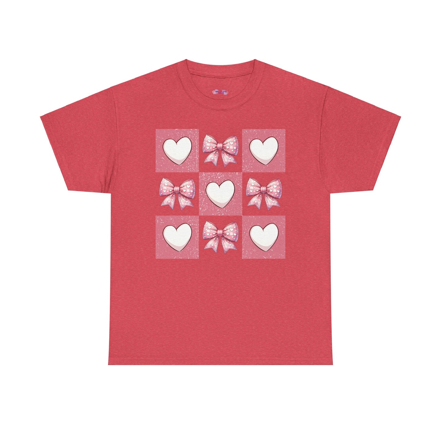Hearts and Bows Unisex Heavy Cotton Tee - sizes S - 5X