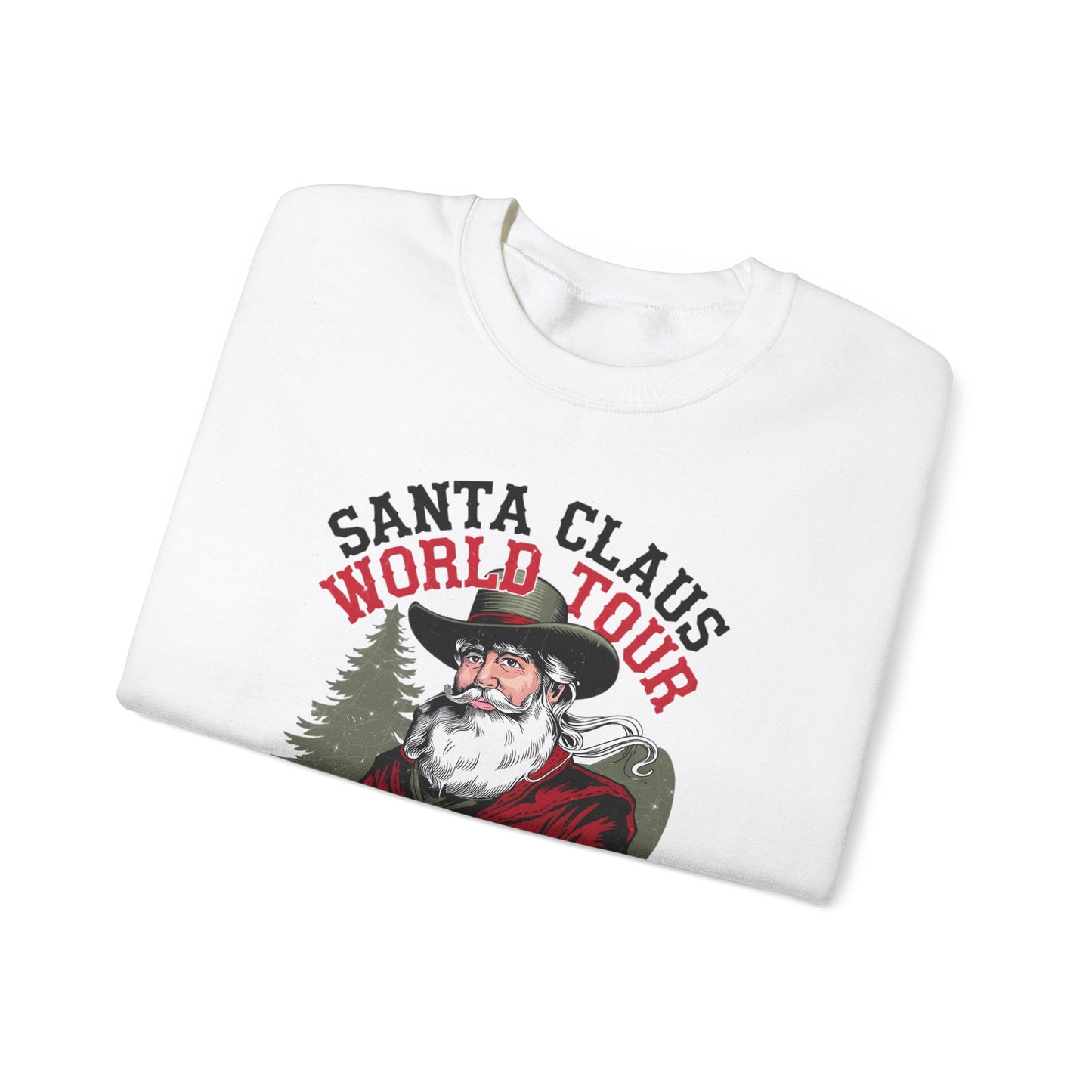 Santa Claus World Tour Unisex Heavy Blend™ Crewneck Sweatshirt - sizes S - 3X - Rocking around the Christmas Tree