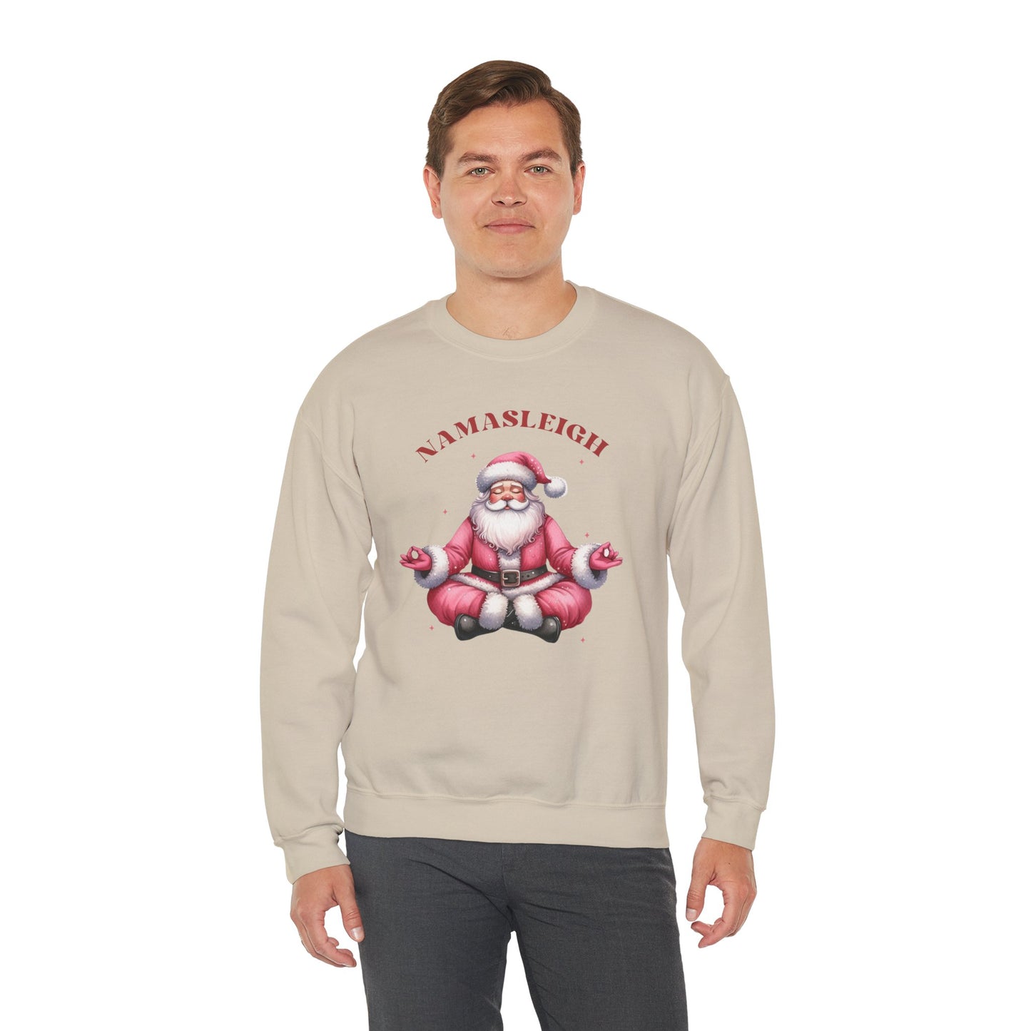 Santa Namasleigh Unisex Heavy Blend™ Crewneck Sweatshirt - size S - 3X