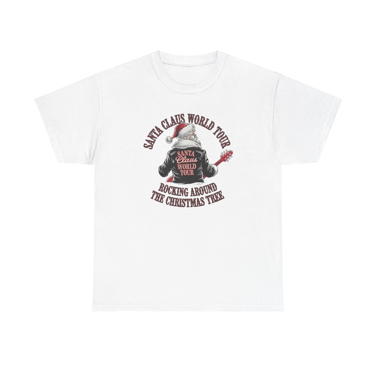 Santa Claus World Tour Unisex Tee - Sizes S-5X - Christmas Holiday Funny Shirt