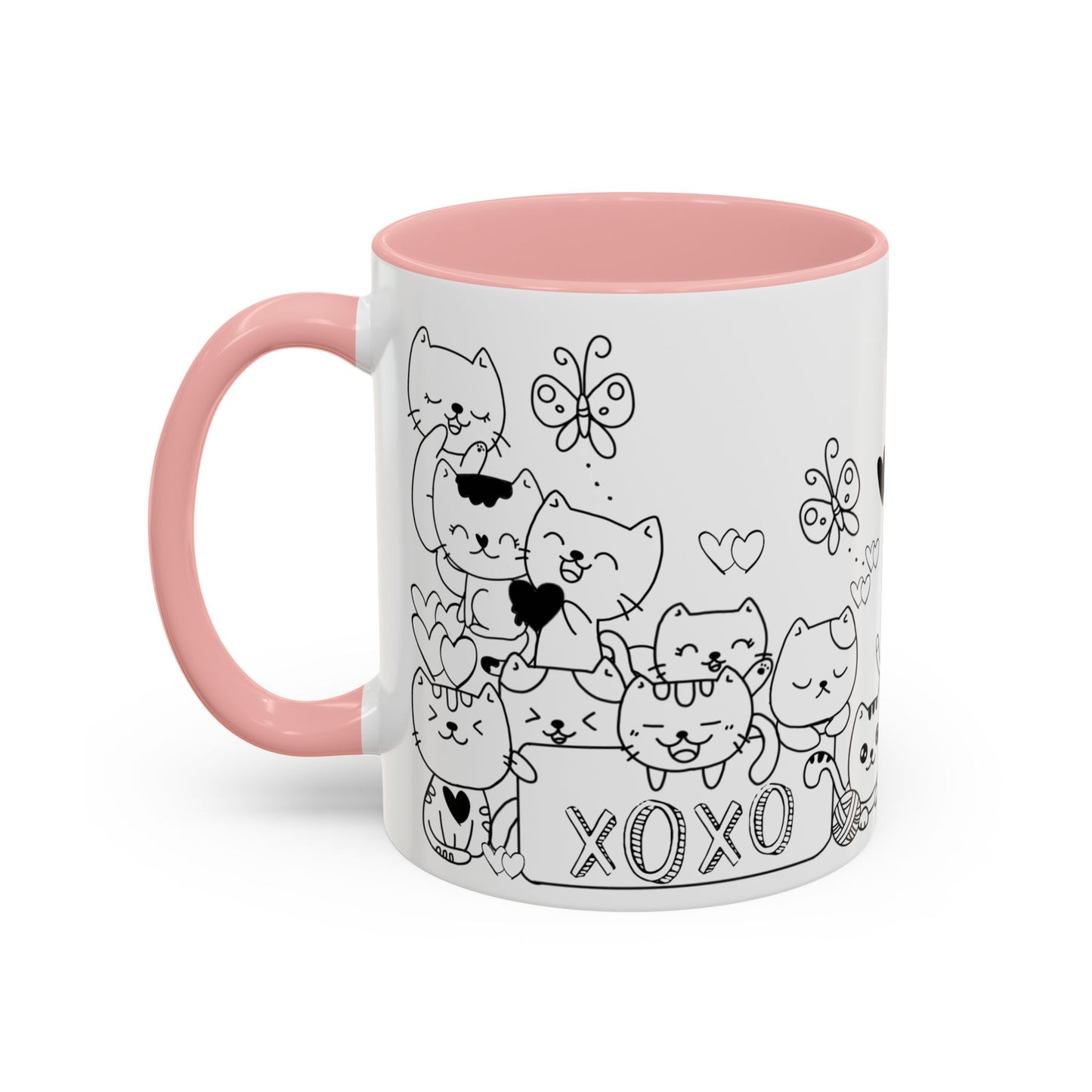 Coffee Mug - Valentine's Day Cat Love Mug for Cat Lovers