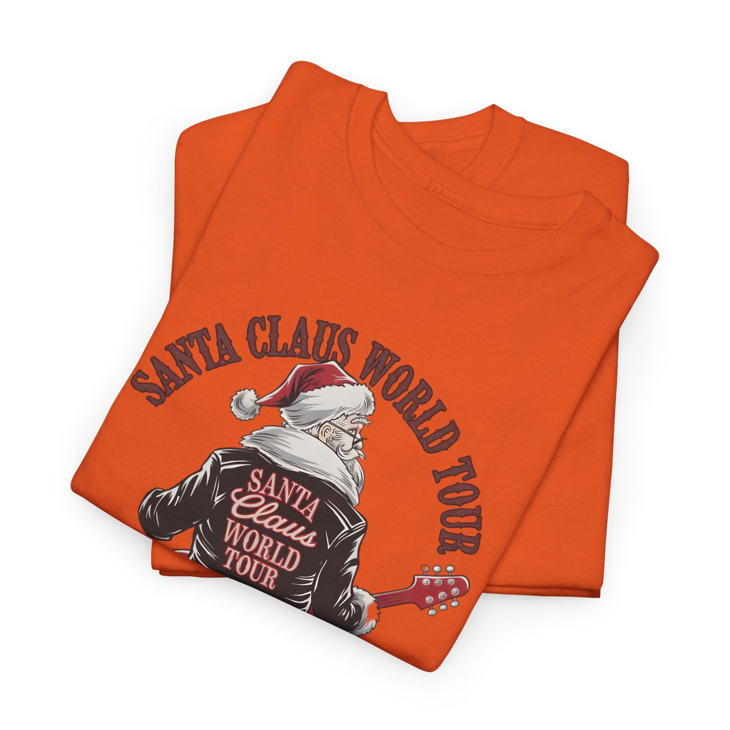 Santa Claus World Tour Unisex Tee - Sizes S-5X - Christmas Holiday Funny Shirt