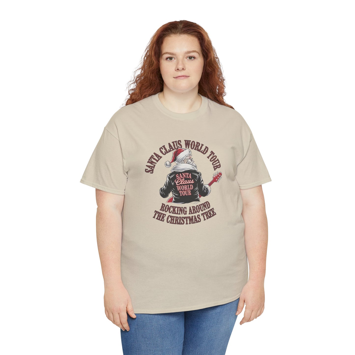 Santa Claus World Tour Unisex Tee - Sizes S-5X - Christmas Holiday Funny Shirt