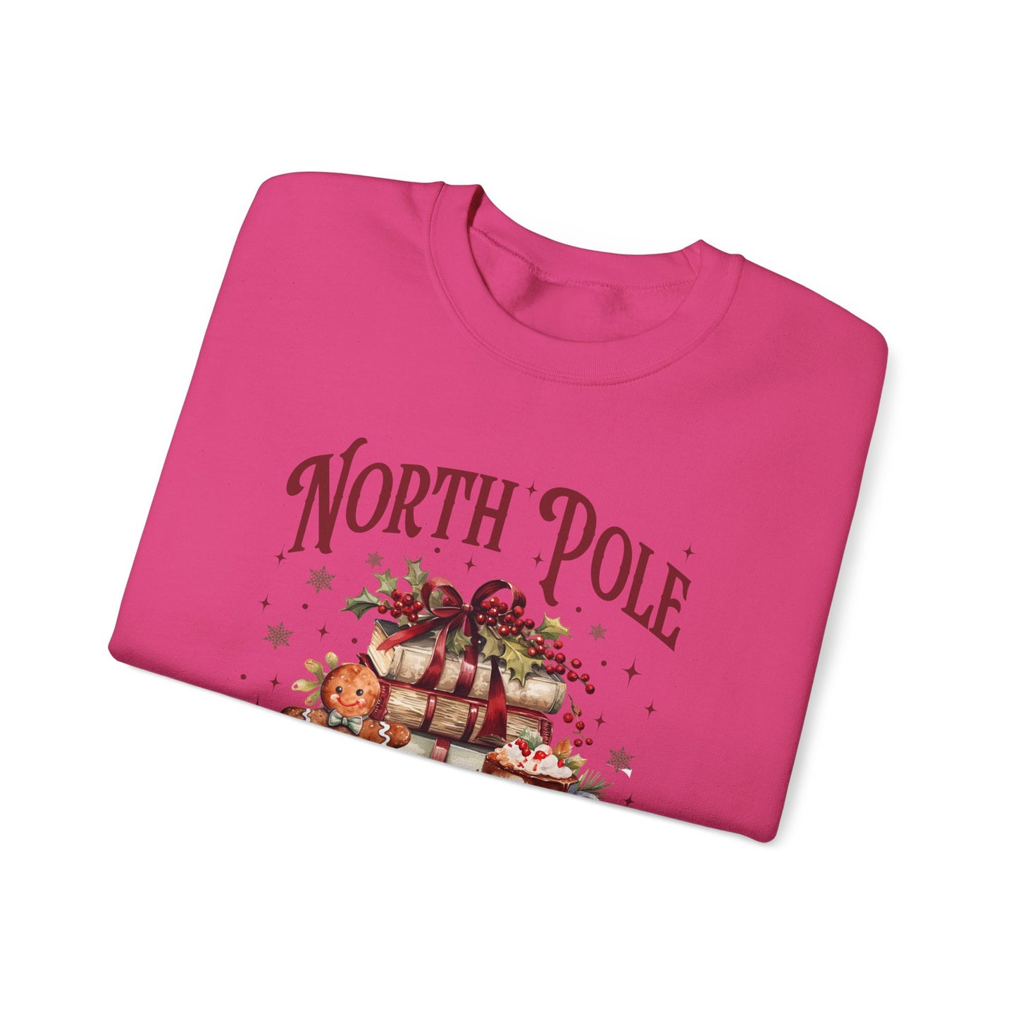 North Pole Book Club Unisex Heavy Blend™ Crewneck Sweatshirt - size S - 3X