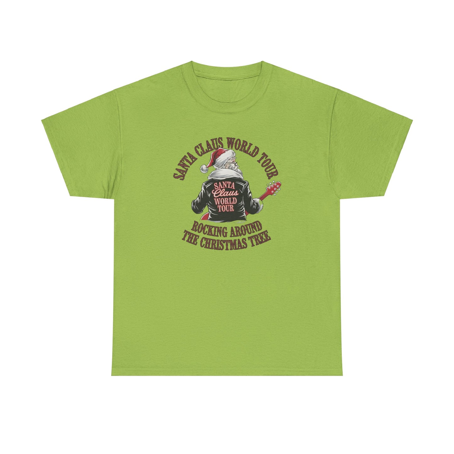 Santa Claus World Tour Unisex Tee - Sizes S-5X - Christmas Holiday Funny Shirt