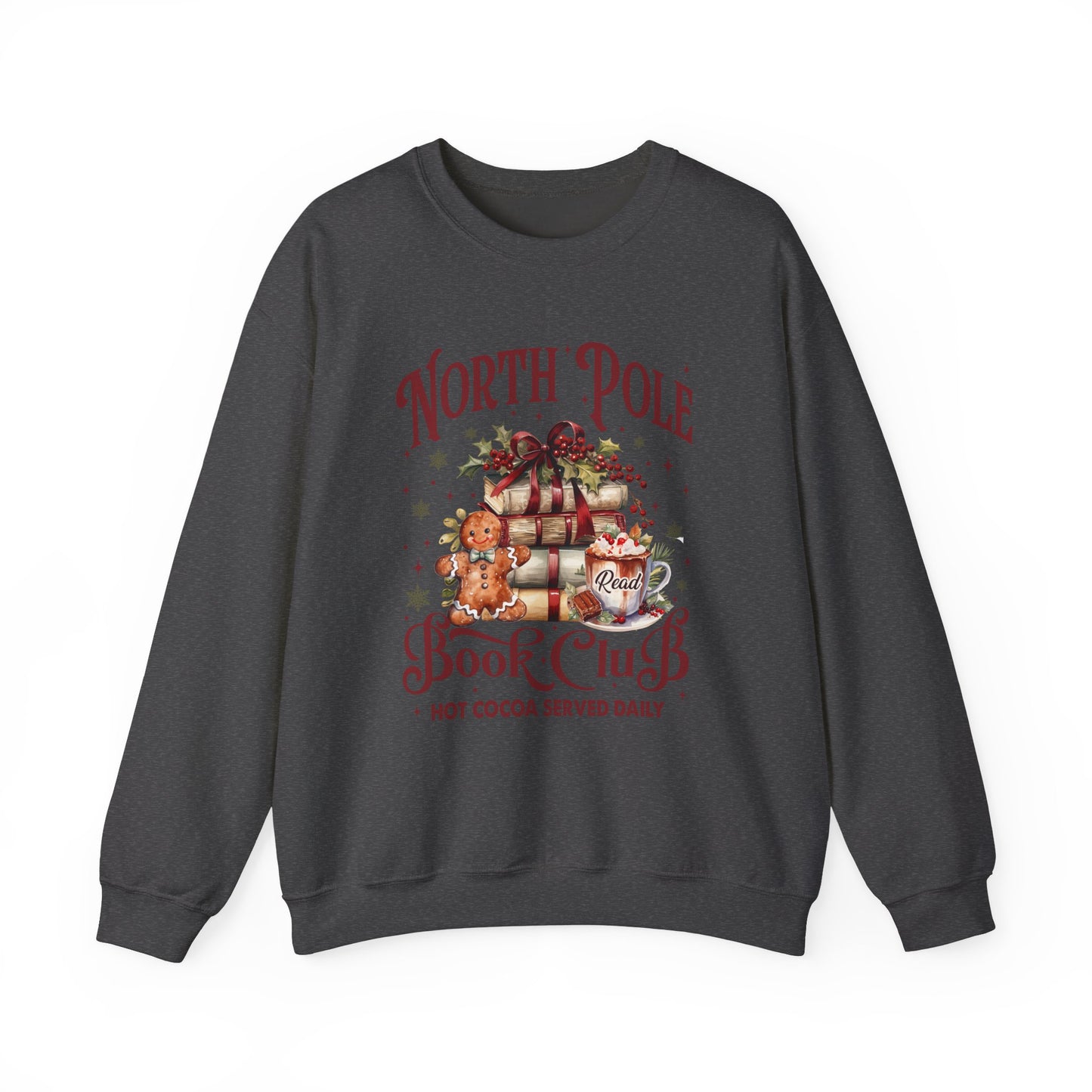 North Pole Book Club Unisex Heavy Blend™ Crewneck Sweatshirt - size S - 3X