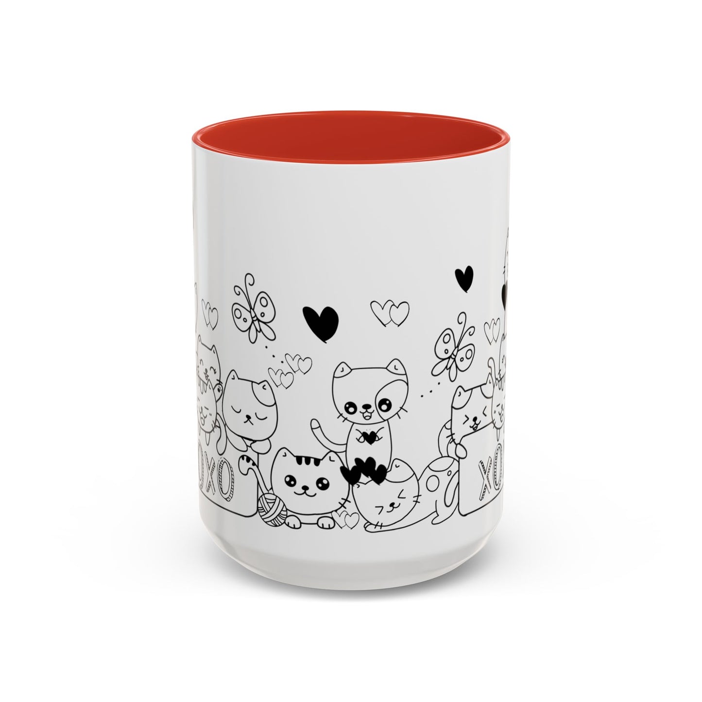 Coffee Mug - Valentine's Day Cat Love Mug for Cat Lovers