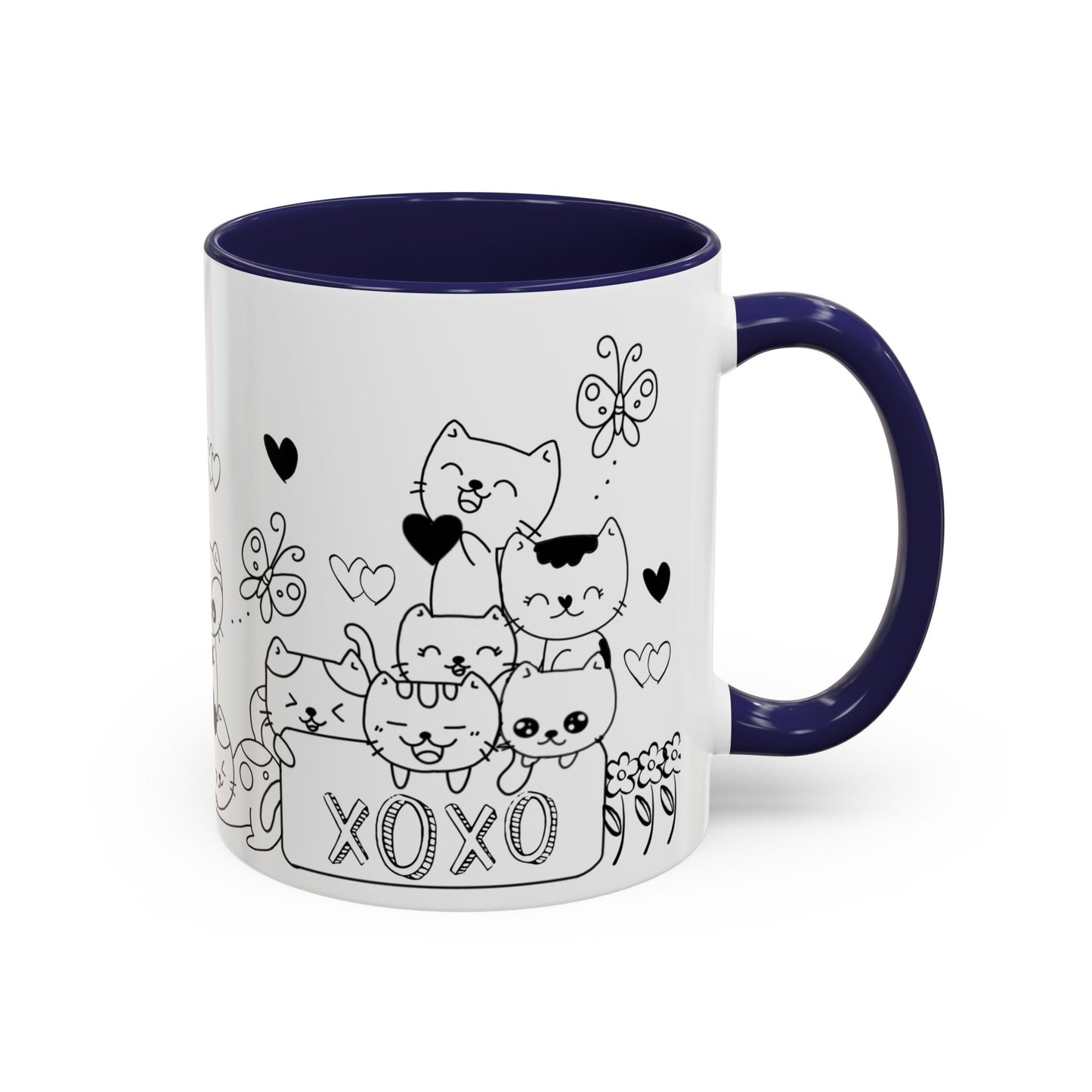 Coffee Mug - Valentine's Day Cat Love Mug for Cat Lovers