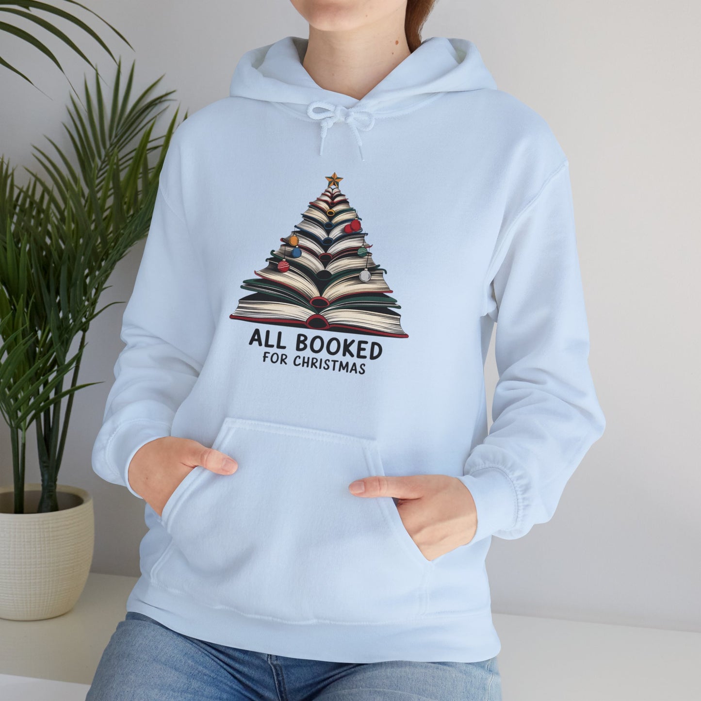 All Booked for Christmas Unisex Heavy Blend™ Hooded Sweatshirt - size S - 3X