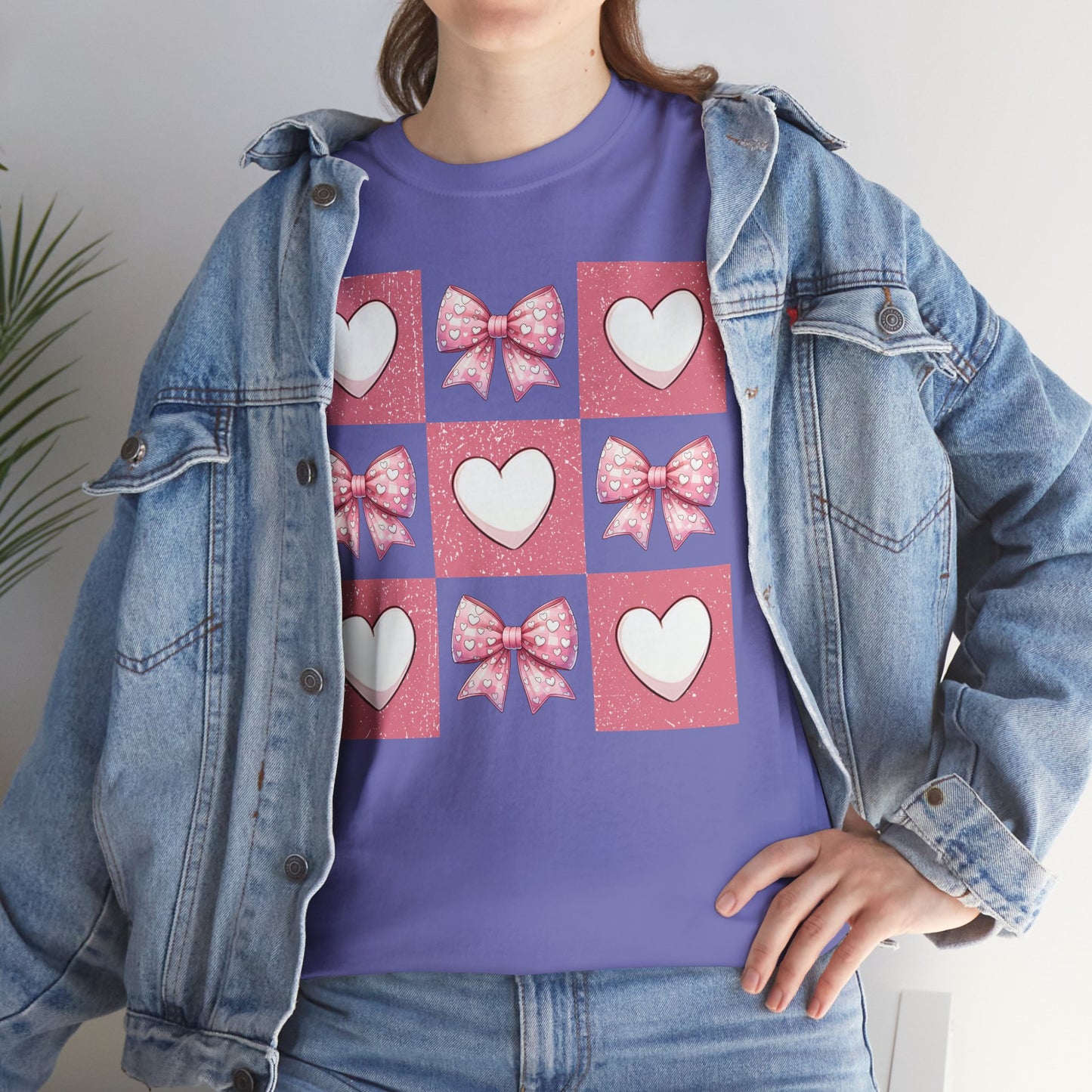 Hearts and Bows Unisex Heavy Cotton Tee - sizes S - 5X