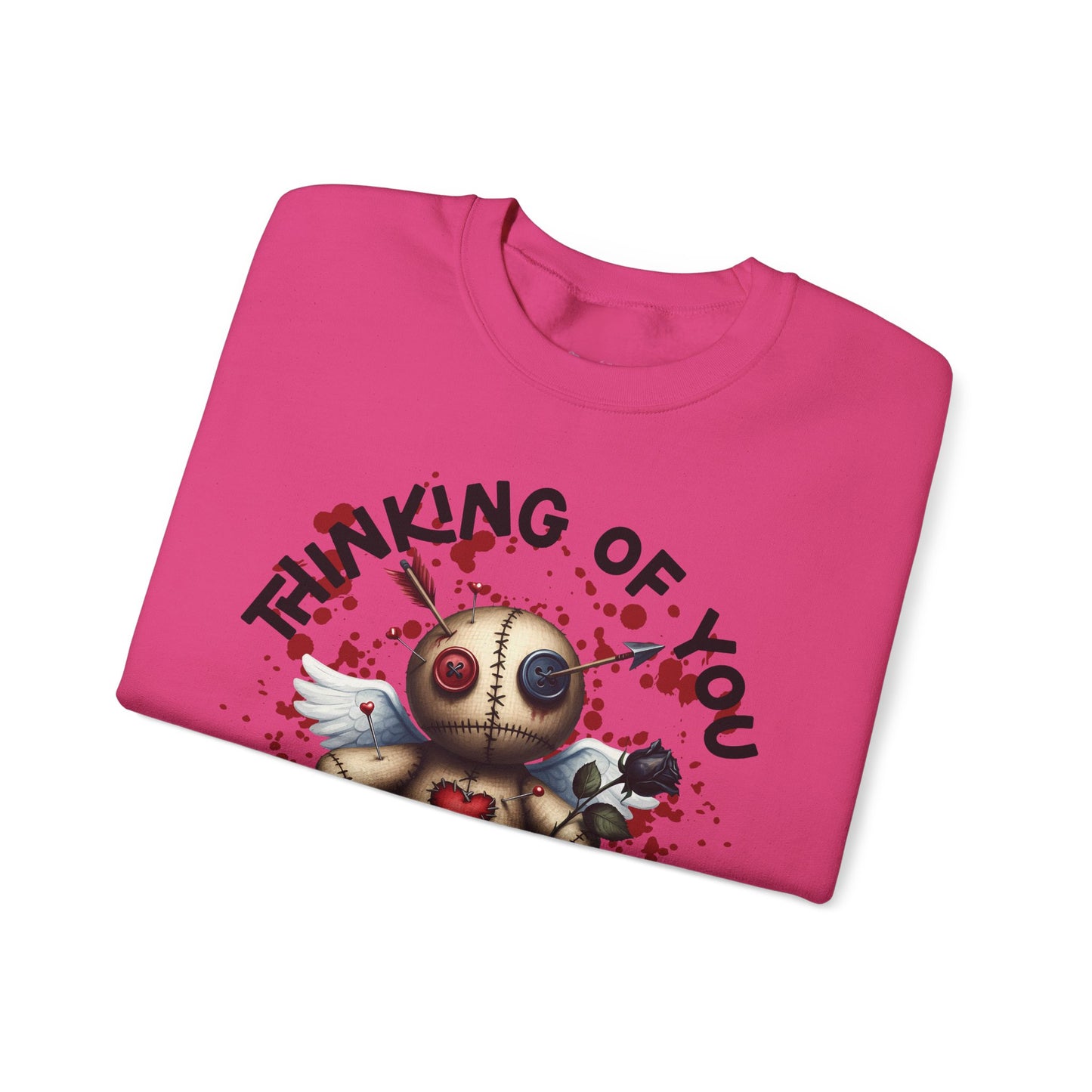 Anti-Valentine Thinking of You Unisex Heavy Blend™ Crewneck Sweatshirt - S - 5X