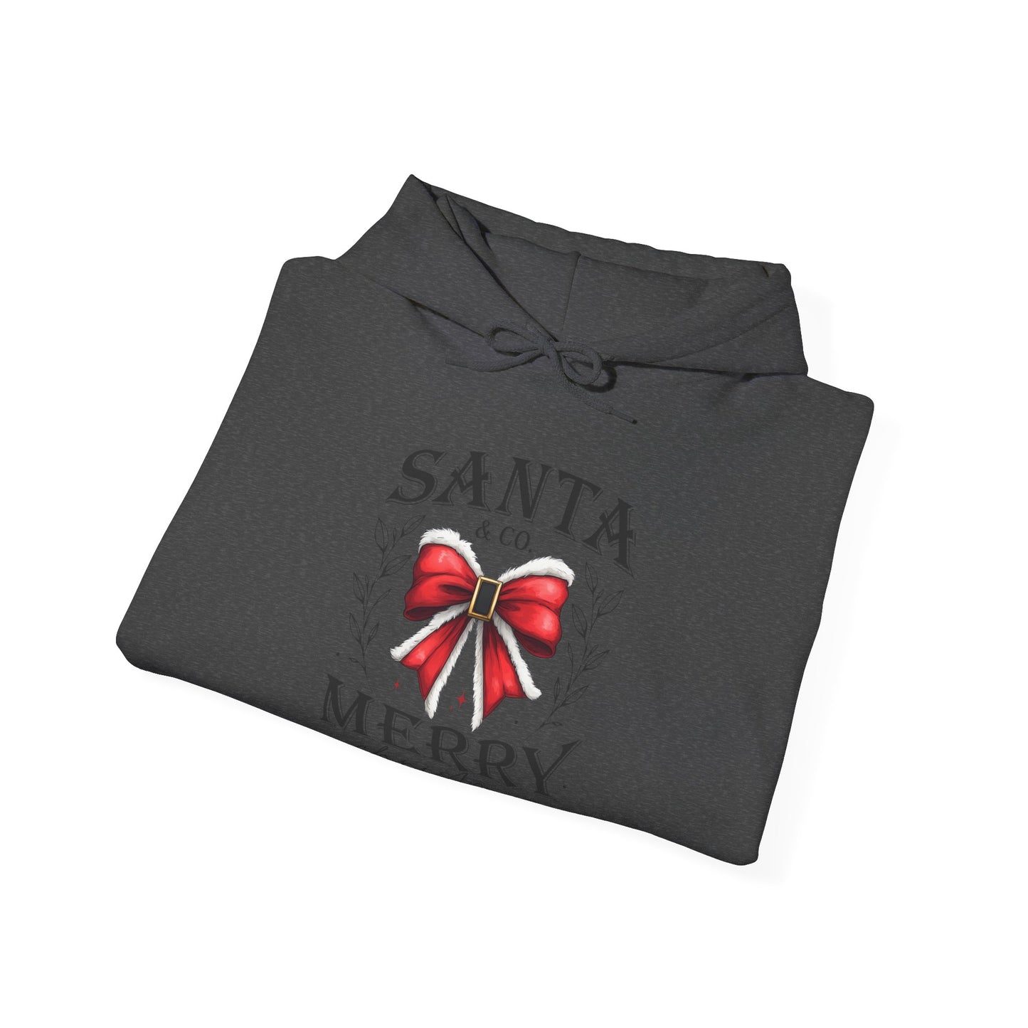 Santa and Co Merry Christmas bow Unisex Heavy Blend™ Hooded Sweatshirt - sizes S - 5X