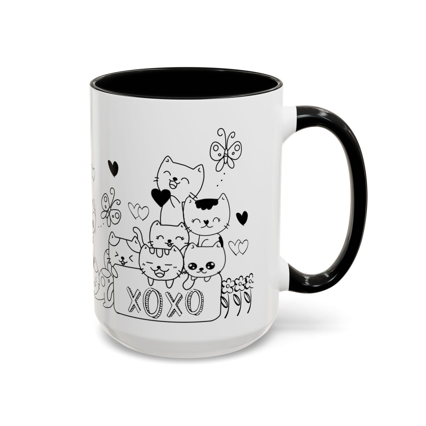 Coffee Mug - Valentine's Day Cat Love Mug for Cat Lovers