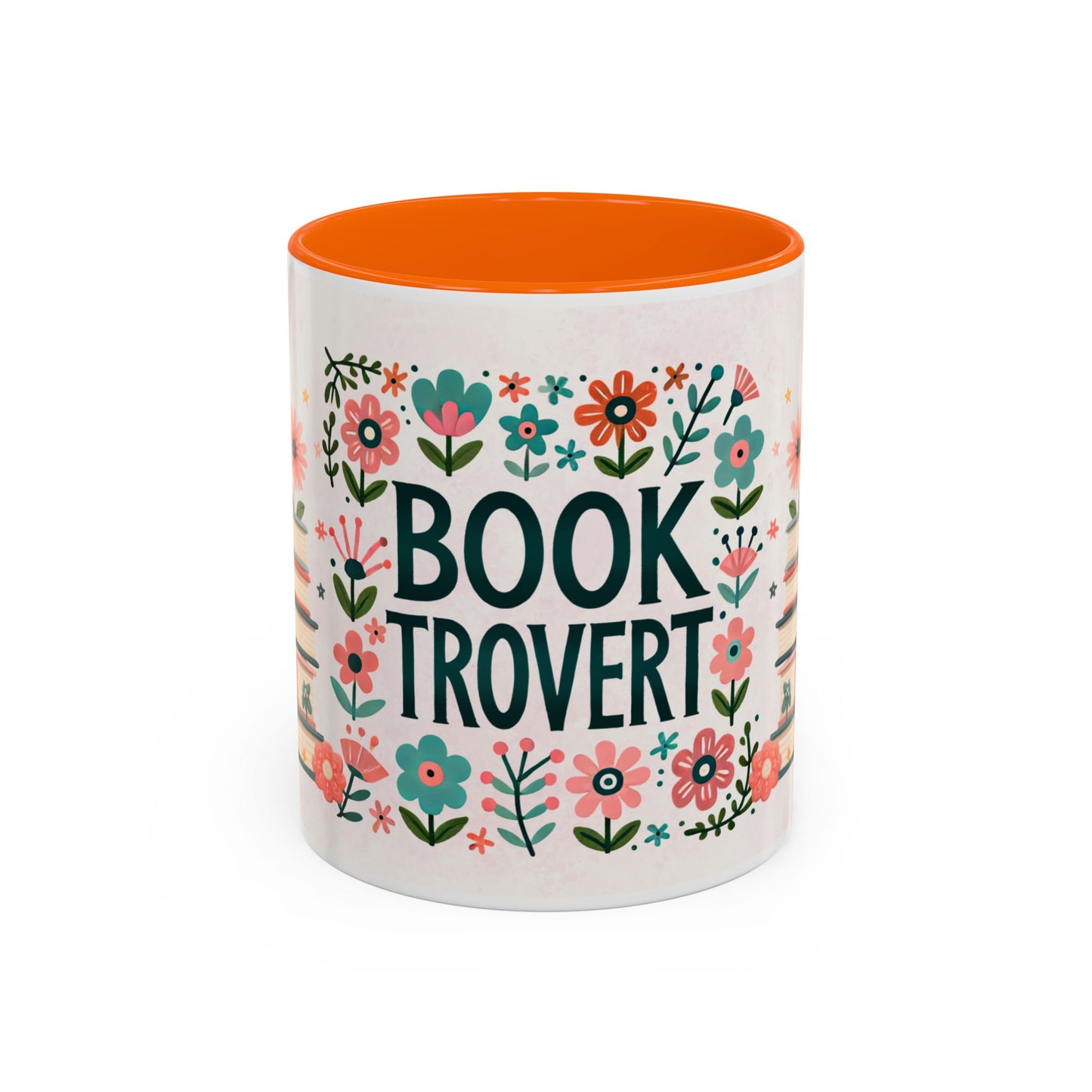 Mug - Booktrovert Pretty Floral Ceramic Coffee Mug (11oz, 15oz)