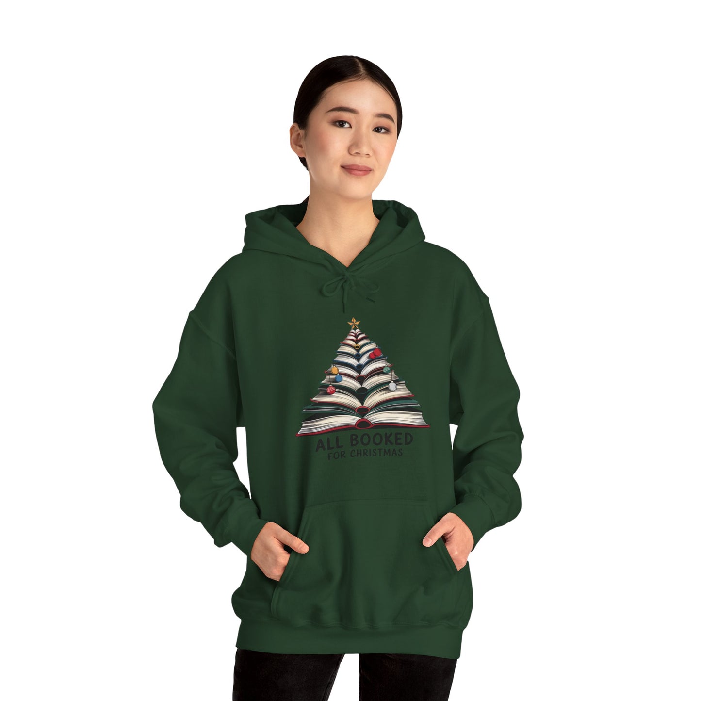 All Booked for Christmas Unisex Heavy Blend™ Hooded Sweatshirt - size S - 3X