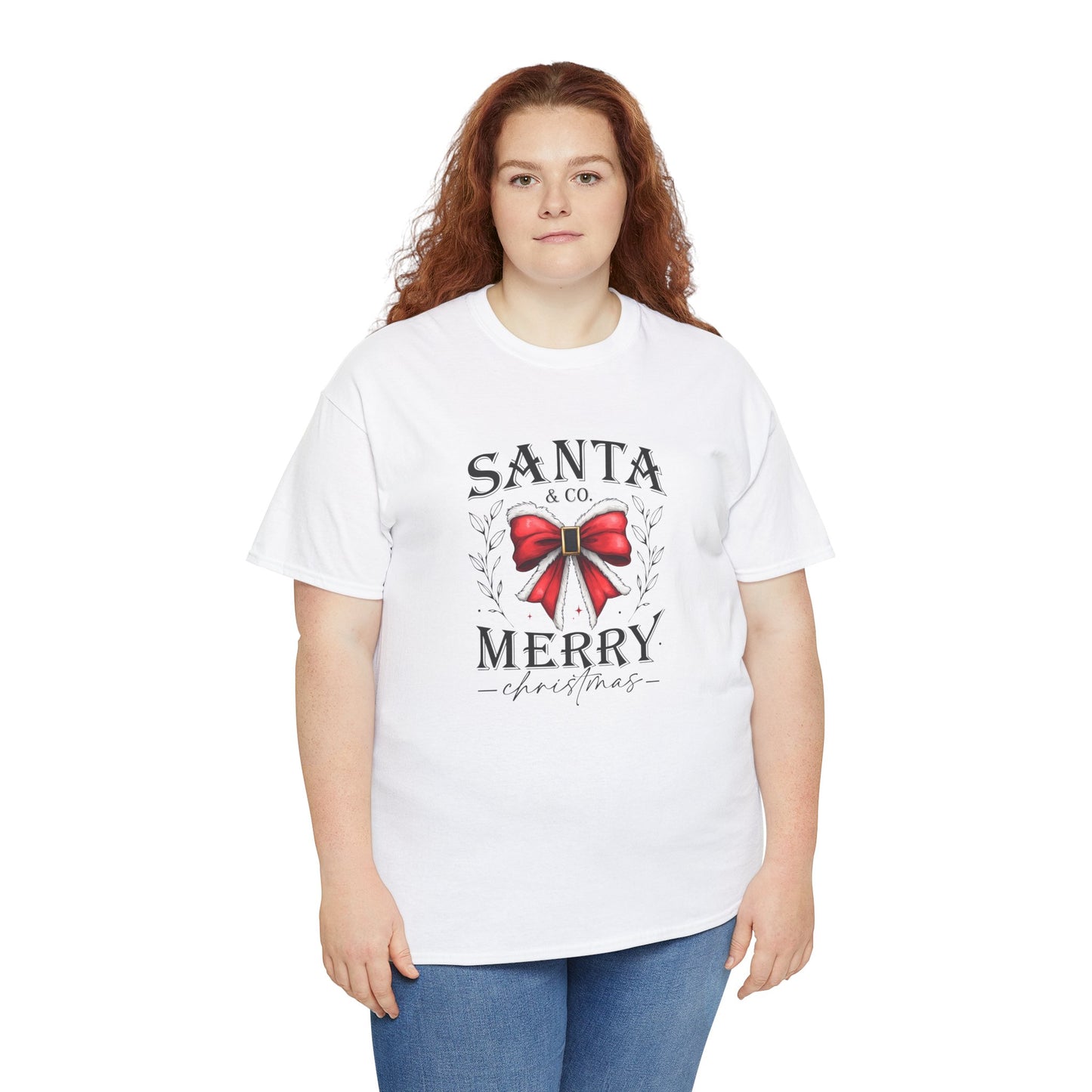 Santa and Company Merry Christmas Unisex Heavy Cotton Tee - sizes S - 5X