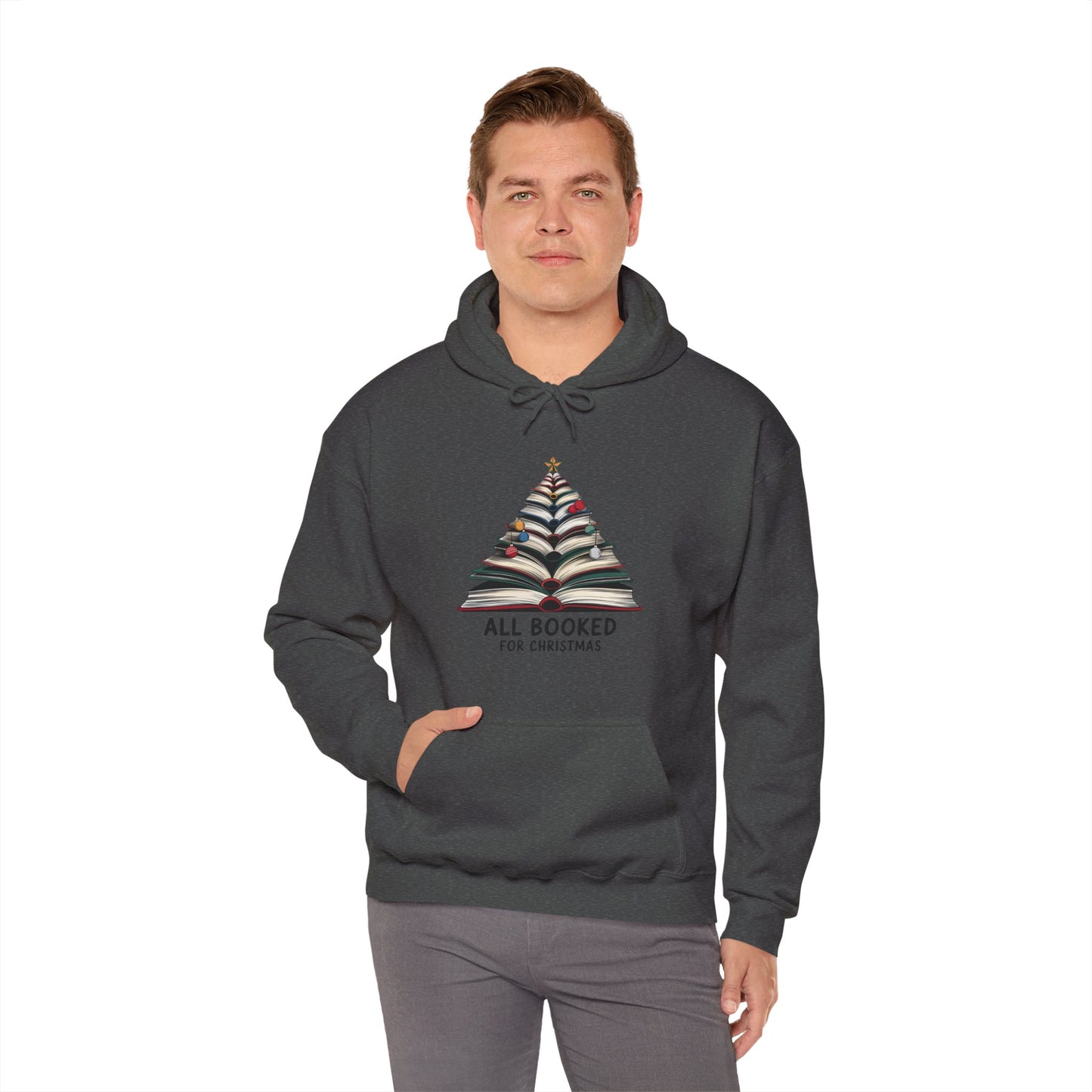 All Booked for Christmas Unisex Heavy Blend™ Hooded Sweatshirt - size S - 3X