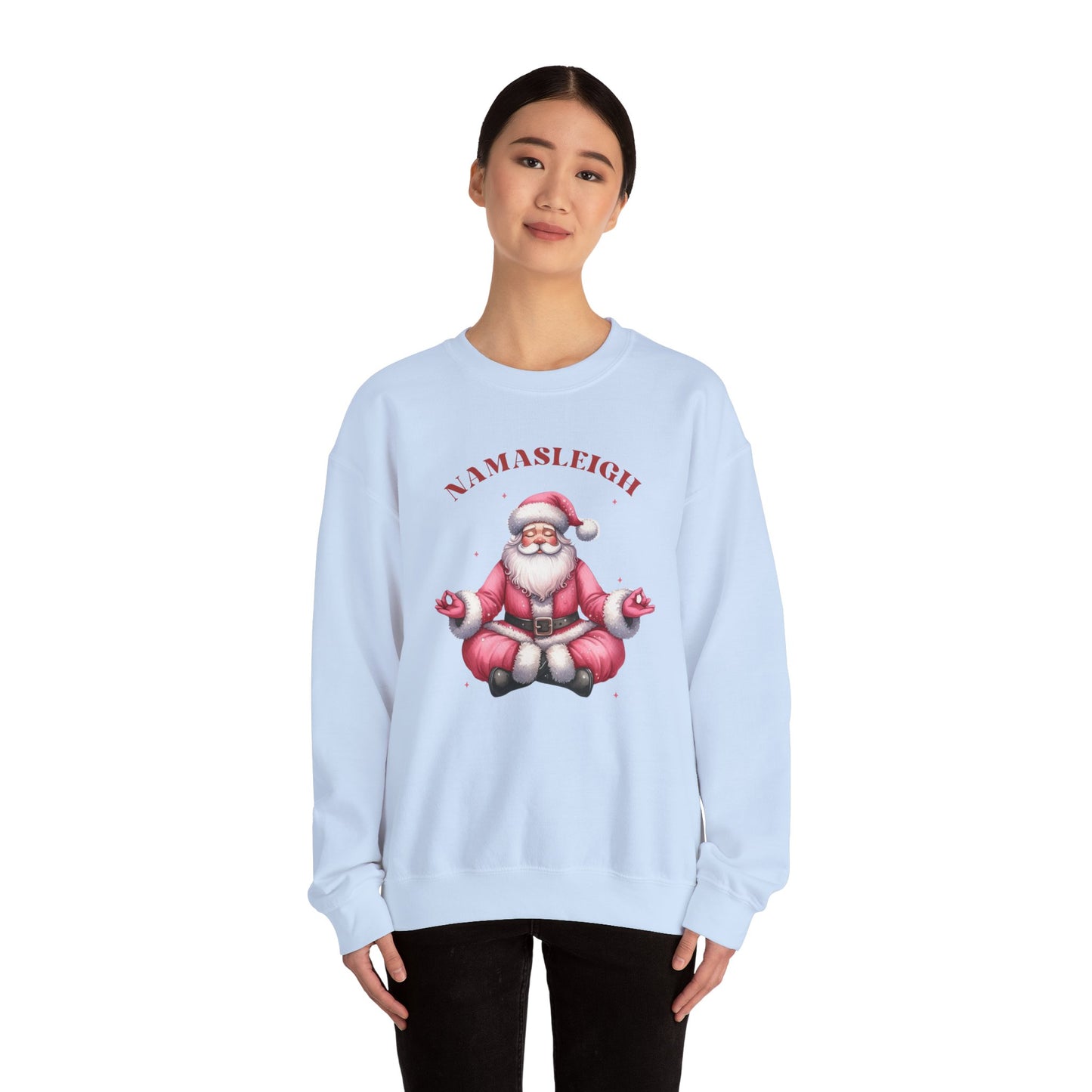 Santa Namasleigh Unisex Heavy Blend™ Crewneck Sweatshirt - size S - 3X