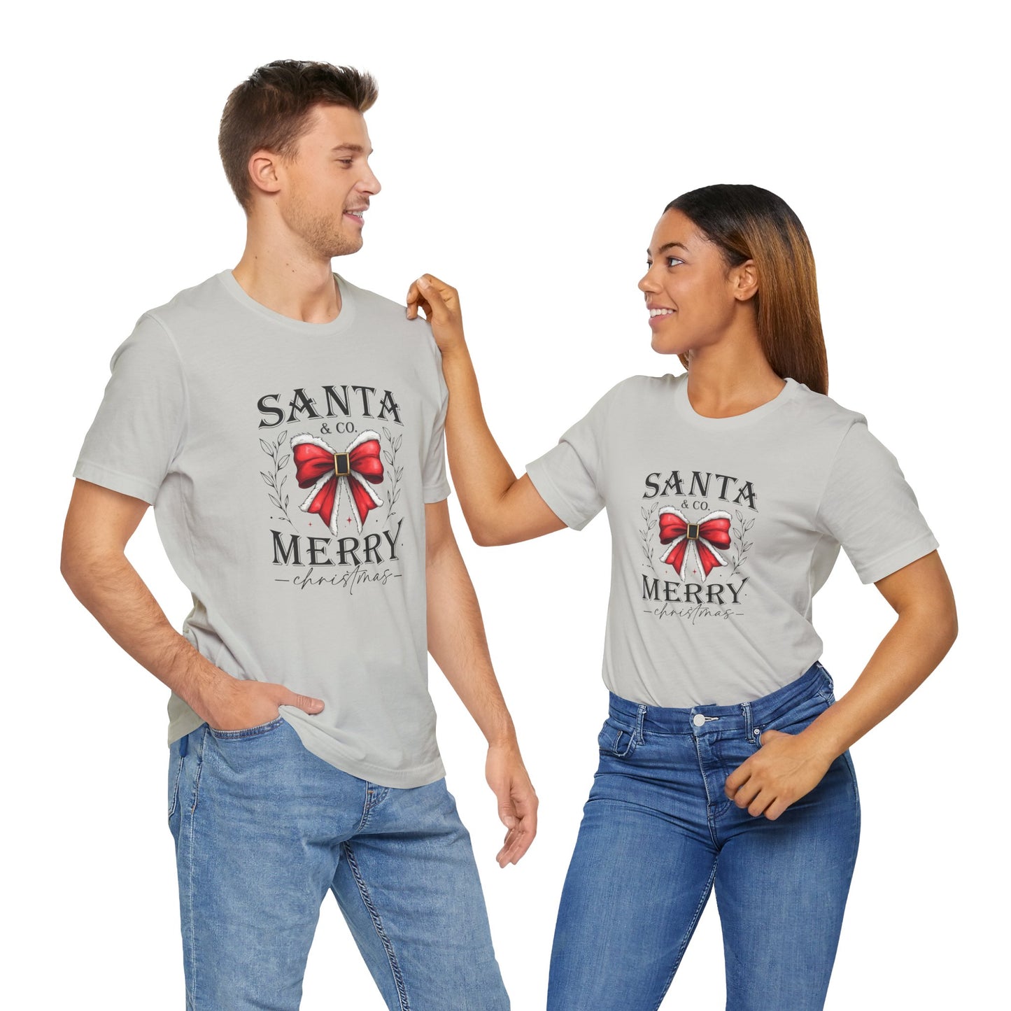 Santa and Co Merry Christmas Unisex Jersey Short Sleeve Tee - sizes S - 5X