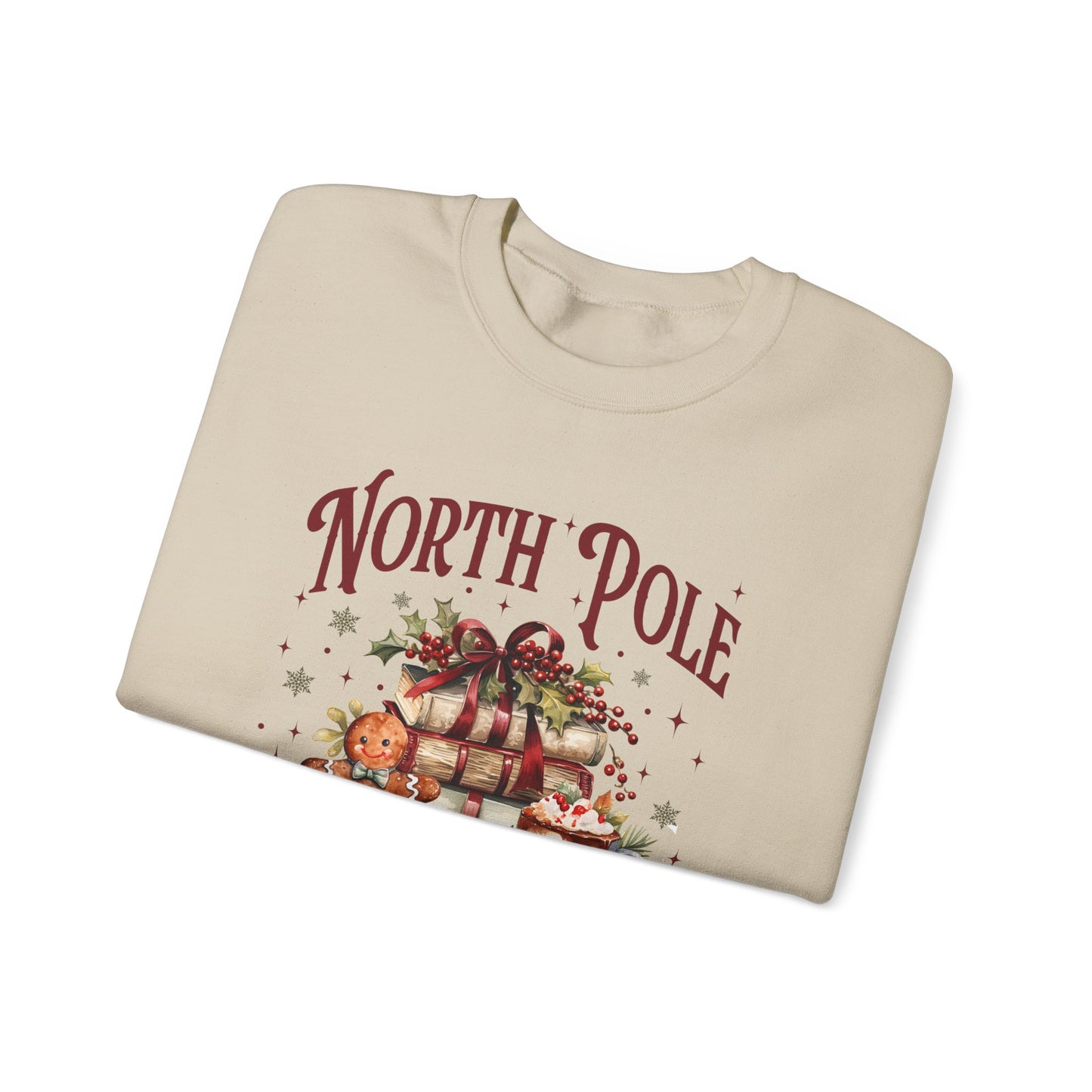 North Pole Book Club Unisex Heavy Blend™ Crewneck Sweatshirt - size S - 3X