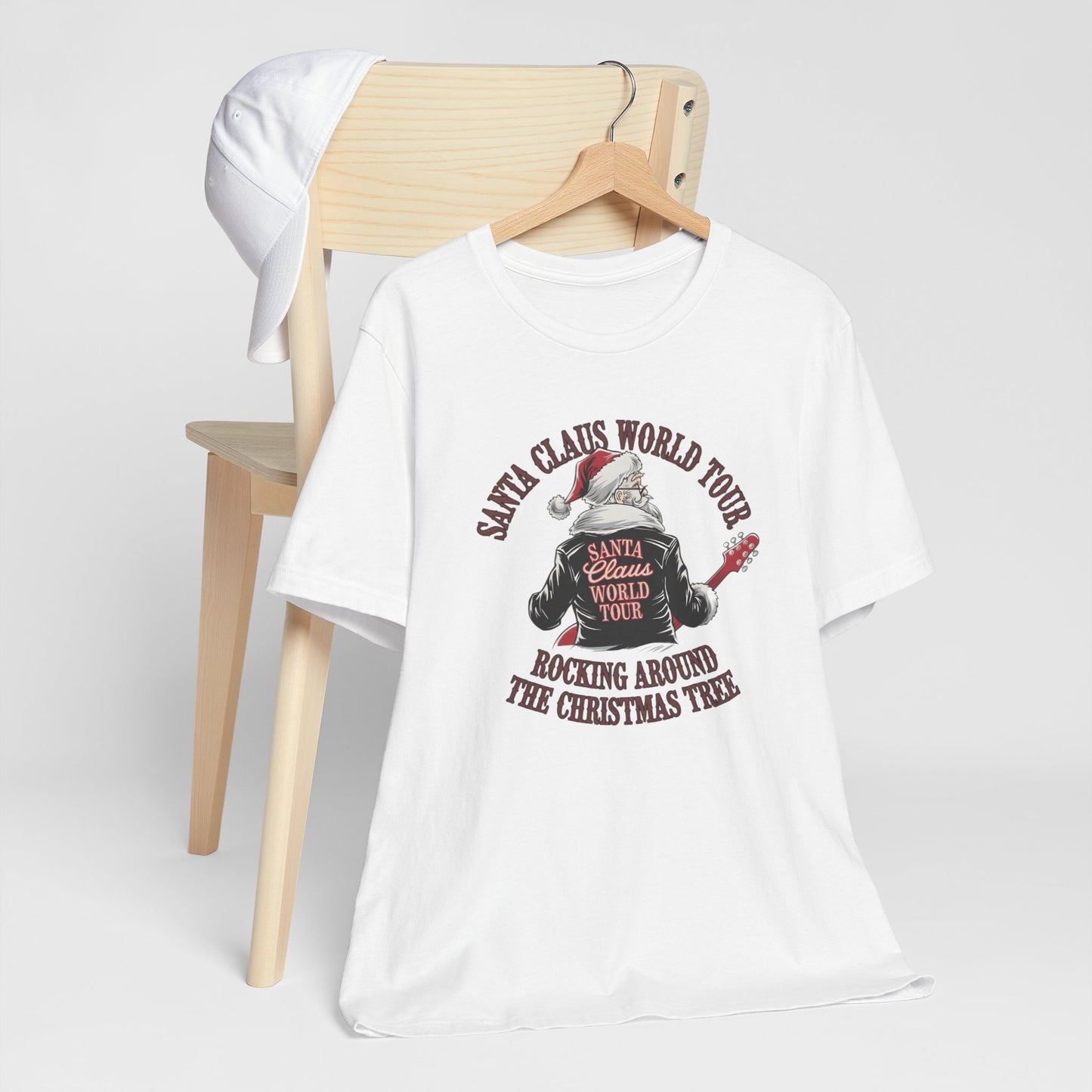Santa Claus World Tour Tee - Festive Christmas Unisex Jersey Short SleeveT-Shirt - sizes S-3X
