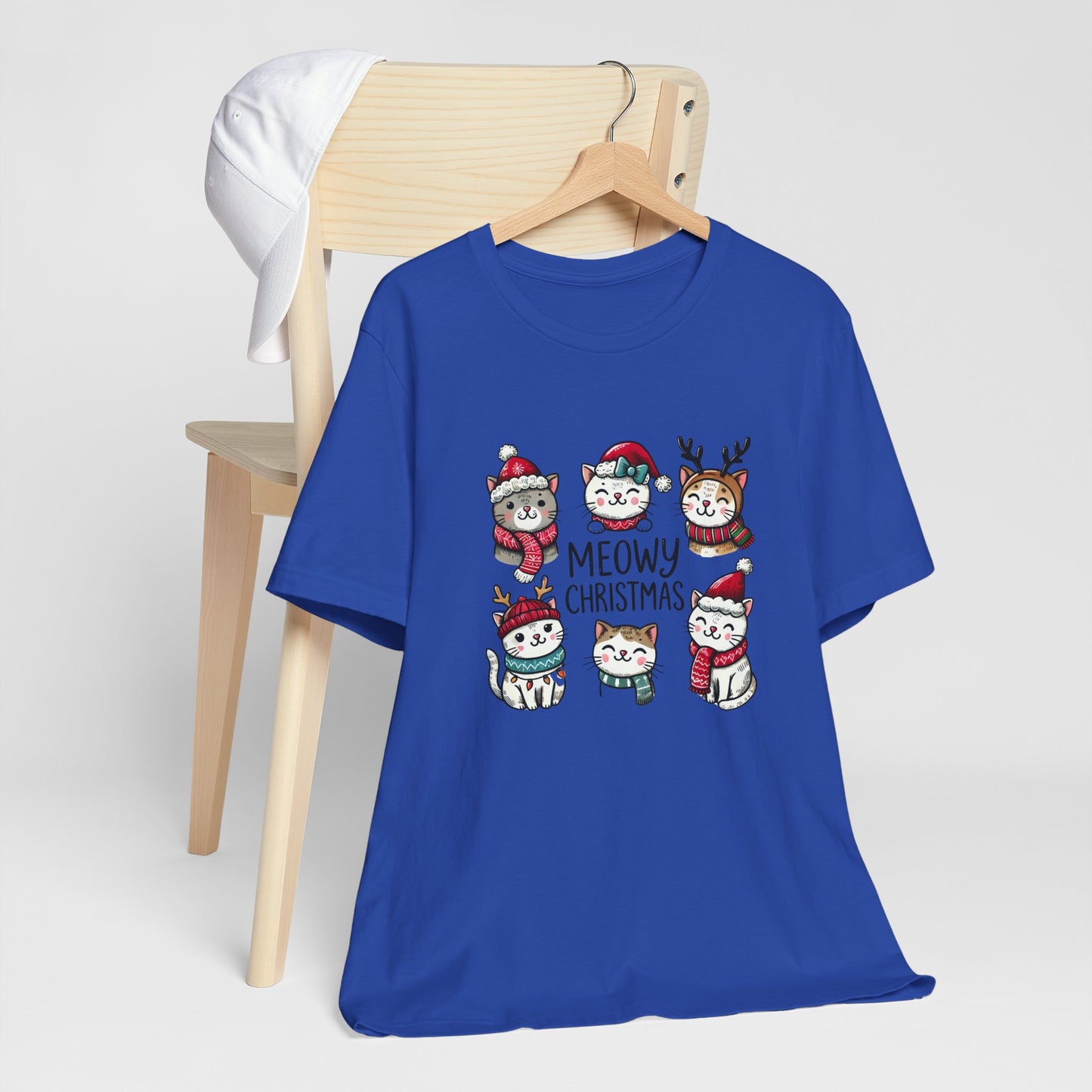 Meowy Christmas Unisex Jersey Short Sleeve Tee - size S - 3X