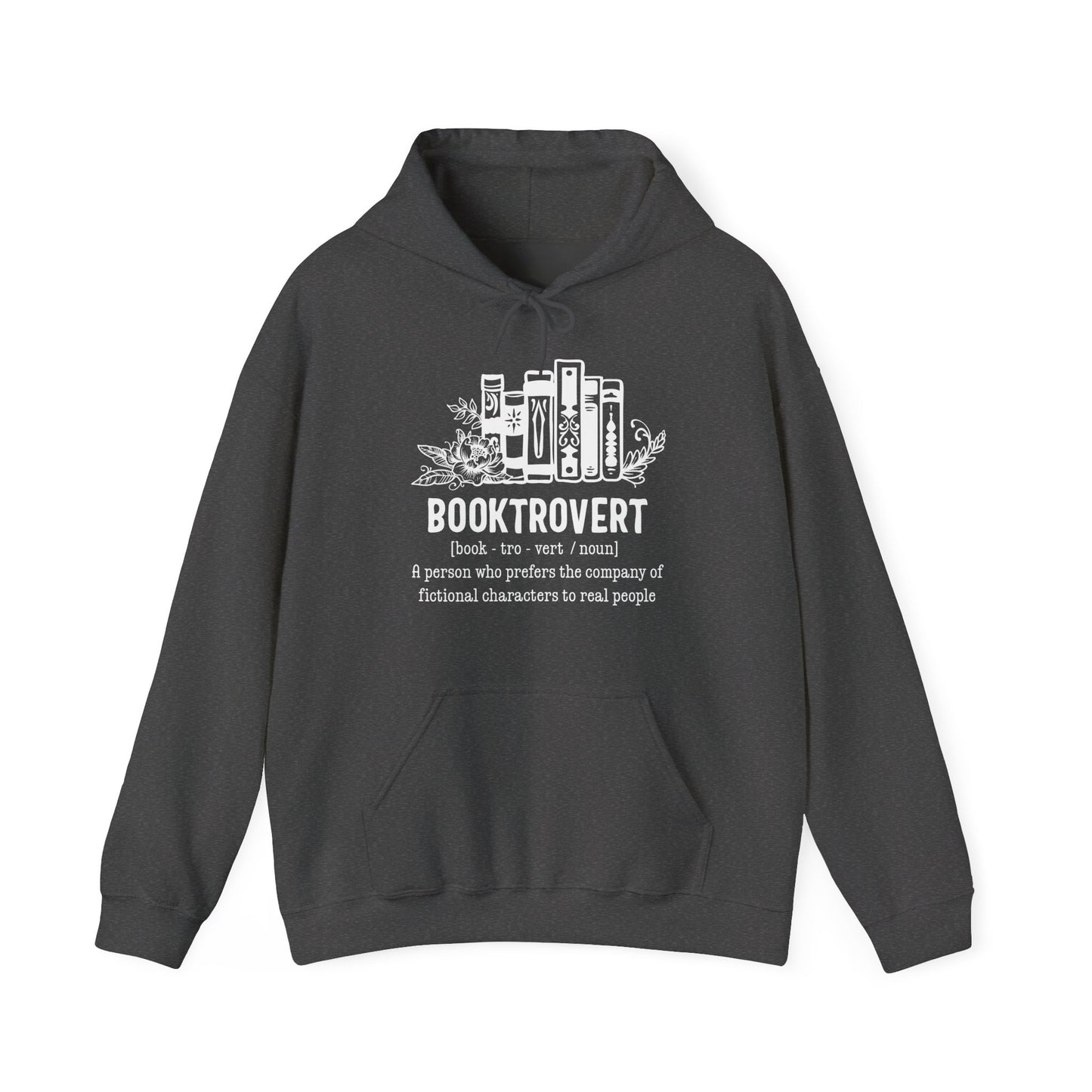 Booktrovert Hooded Sweatshirt - Funny Book Lover Gift - Warm & Cozy