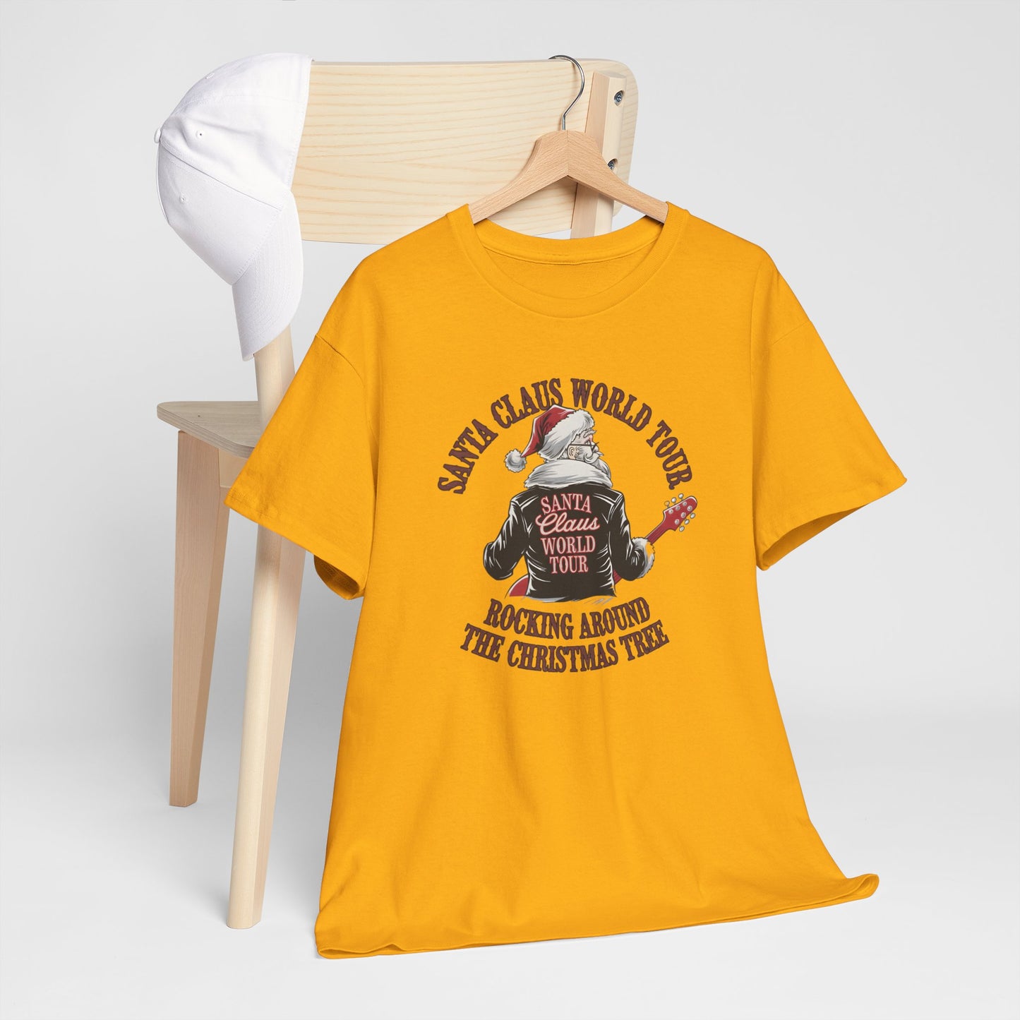 Santa Claus World Tour Unisex Tee - Sizes S-5X - Christmas Holiday Funny Shirt