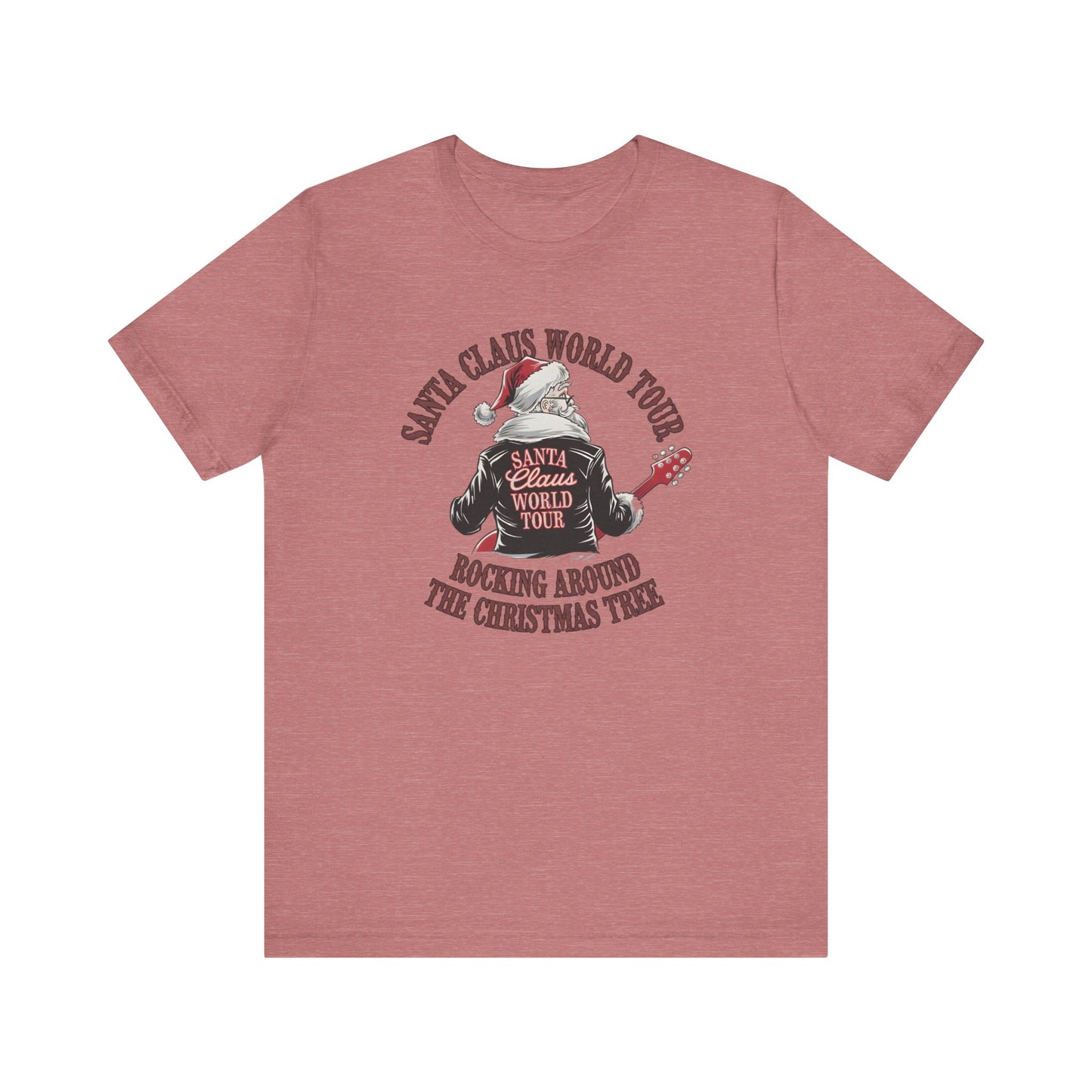 Santa Claus World Tour Tee - Festive Christmas Unisex Jersey Short SleeveT-Shirt - sizes S-3X