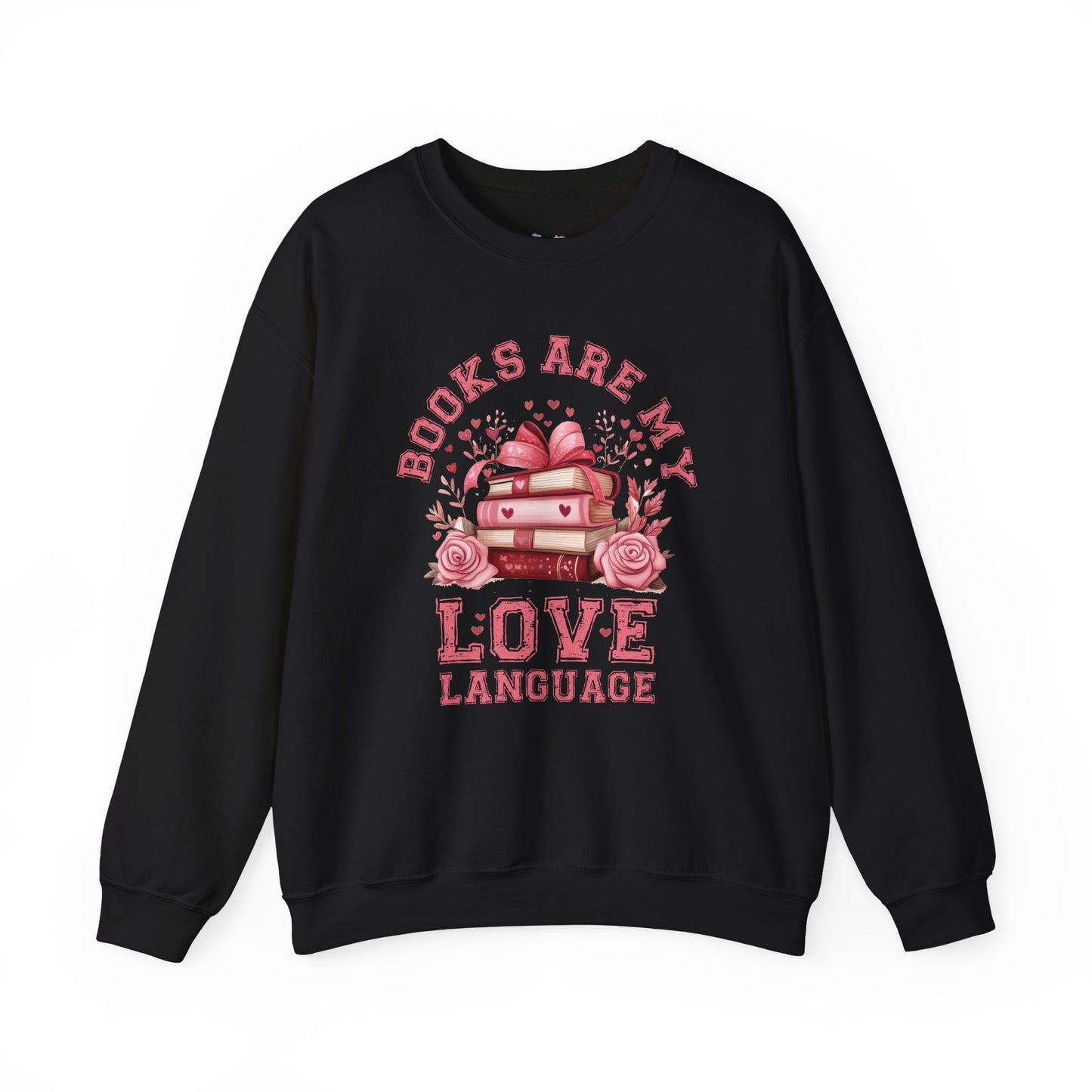 Books are my Love Language Unisex Heavy Blend Crewneck Sweatshirt - size S - 5X